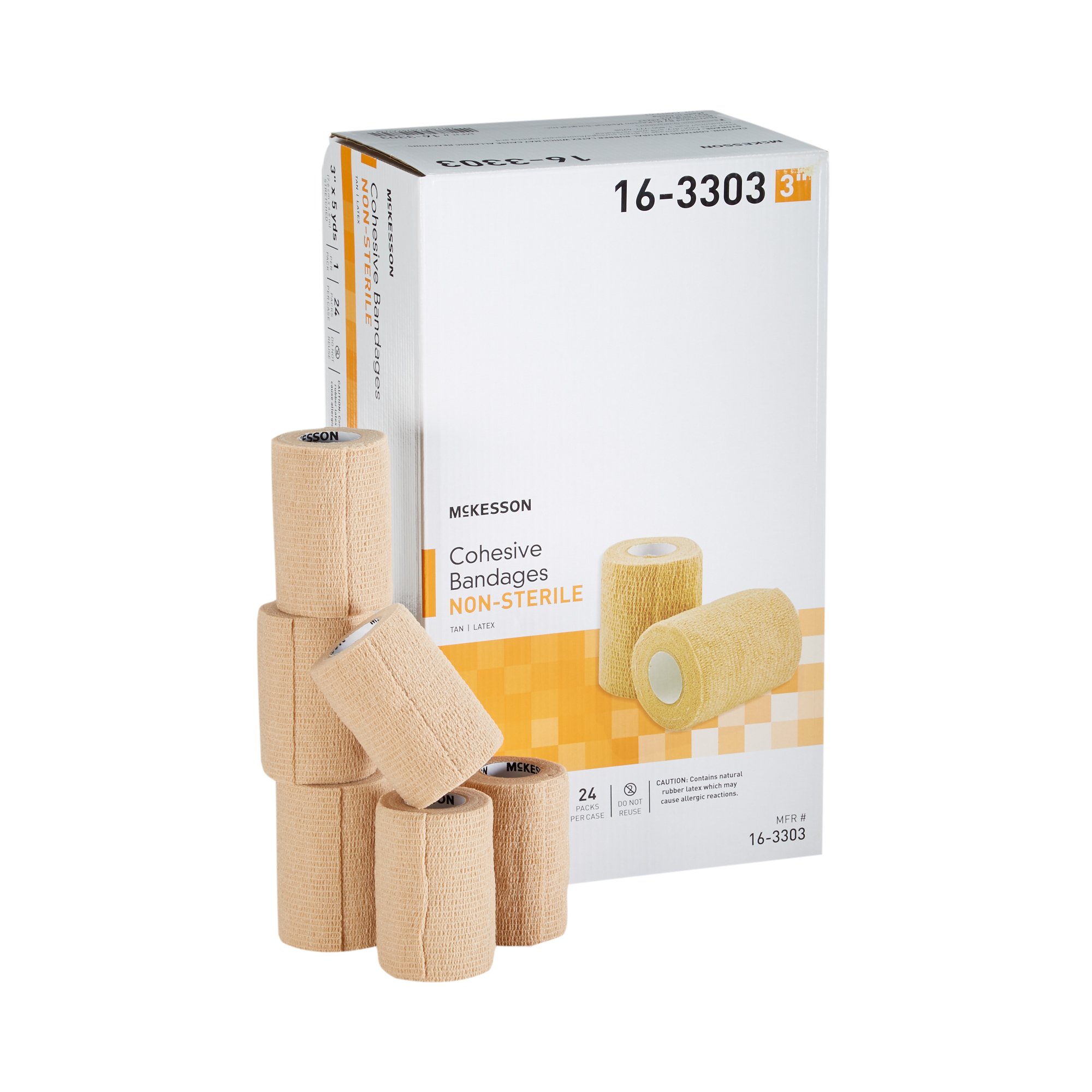 McKesson Brand - 16-3303 McKesson Self-adherent Closure Cohesive Bandage