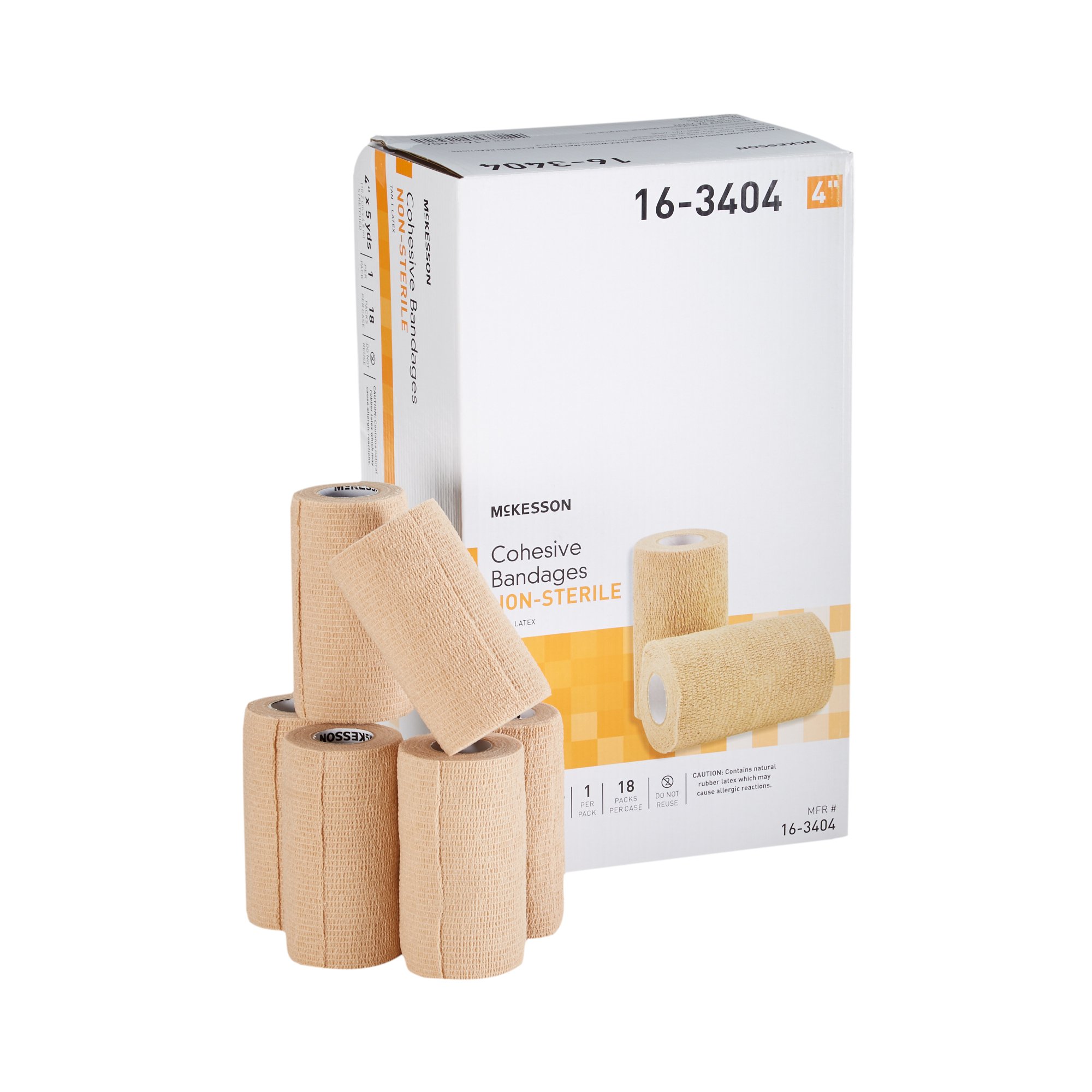 McKesson Brand - 16-3404 McKesson Self-adherent Closure Cohesive Bandage