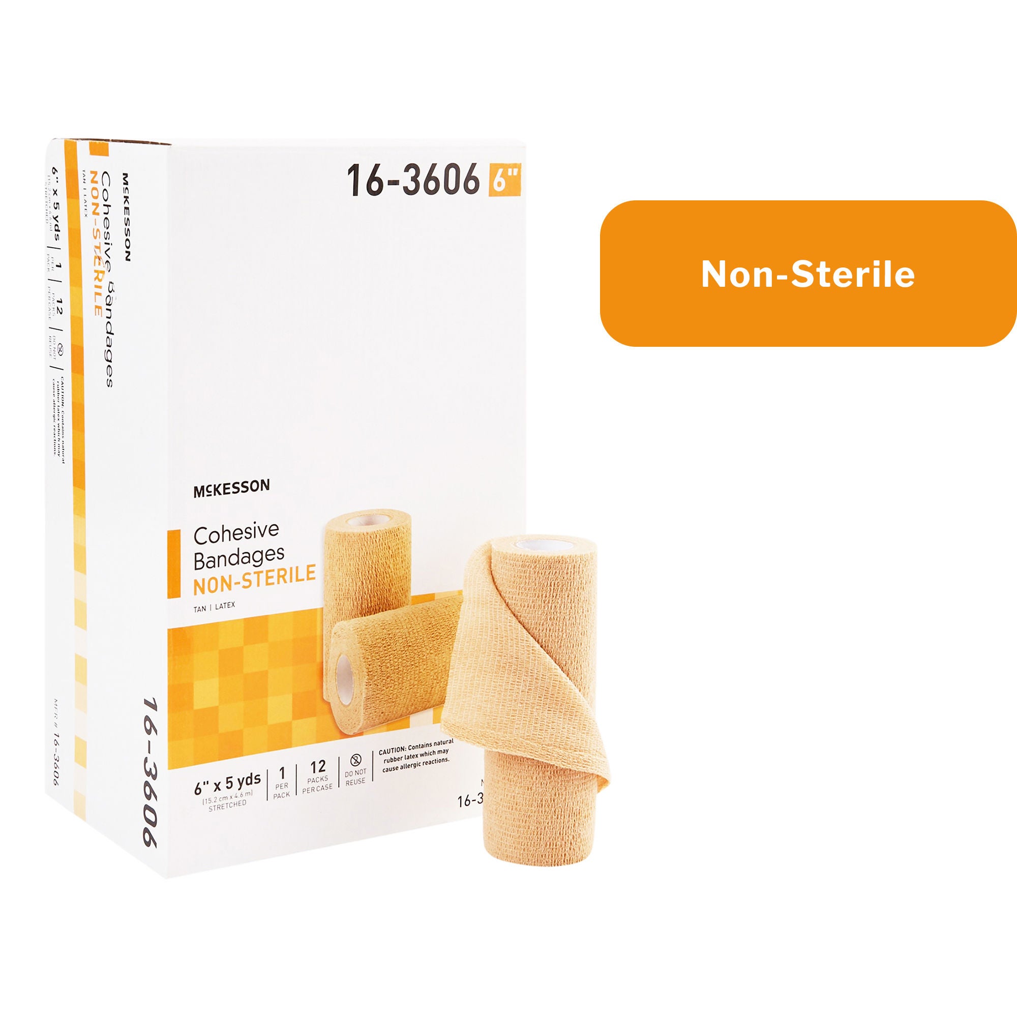 McKesson Brand - 16-3606 McKesson Self-adherent Closure Cohesive Bandage