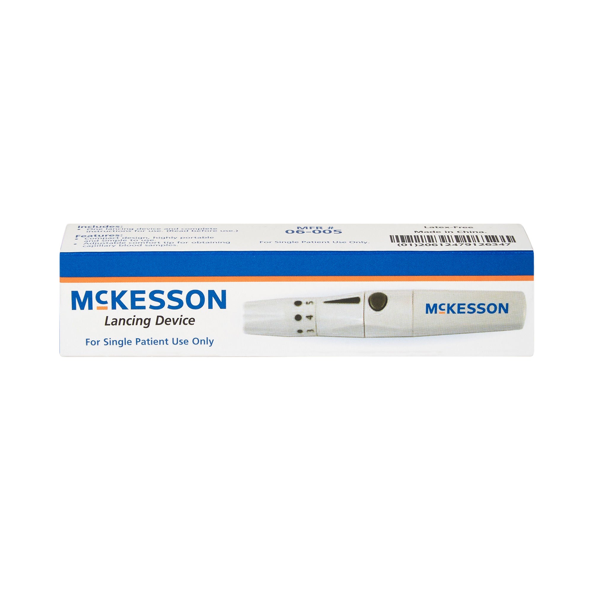McKesson Brand - 06-005 Lancing Device McKesson Push Button Activation Finger