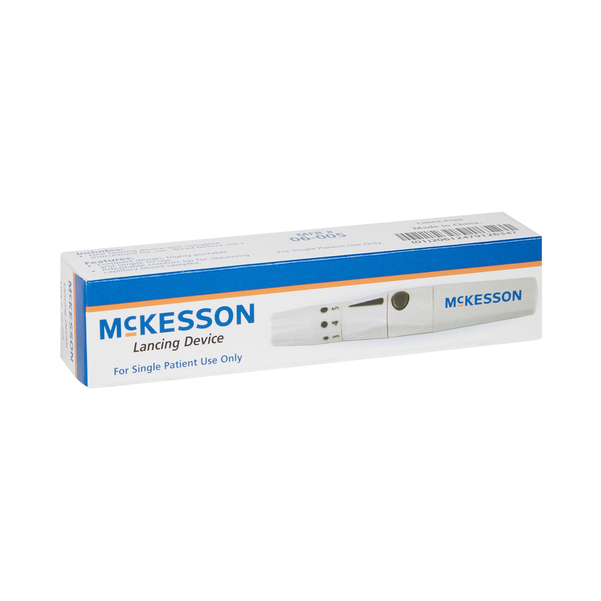 McKesson Brand - 06-005 Lancing Device McKesson Push Button Activation Finger