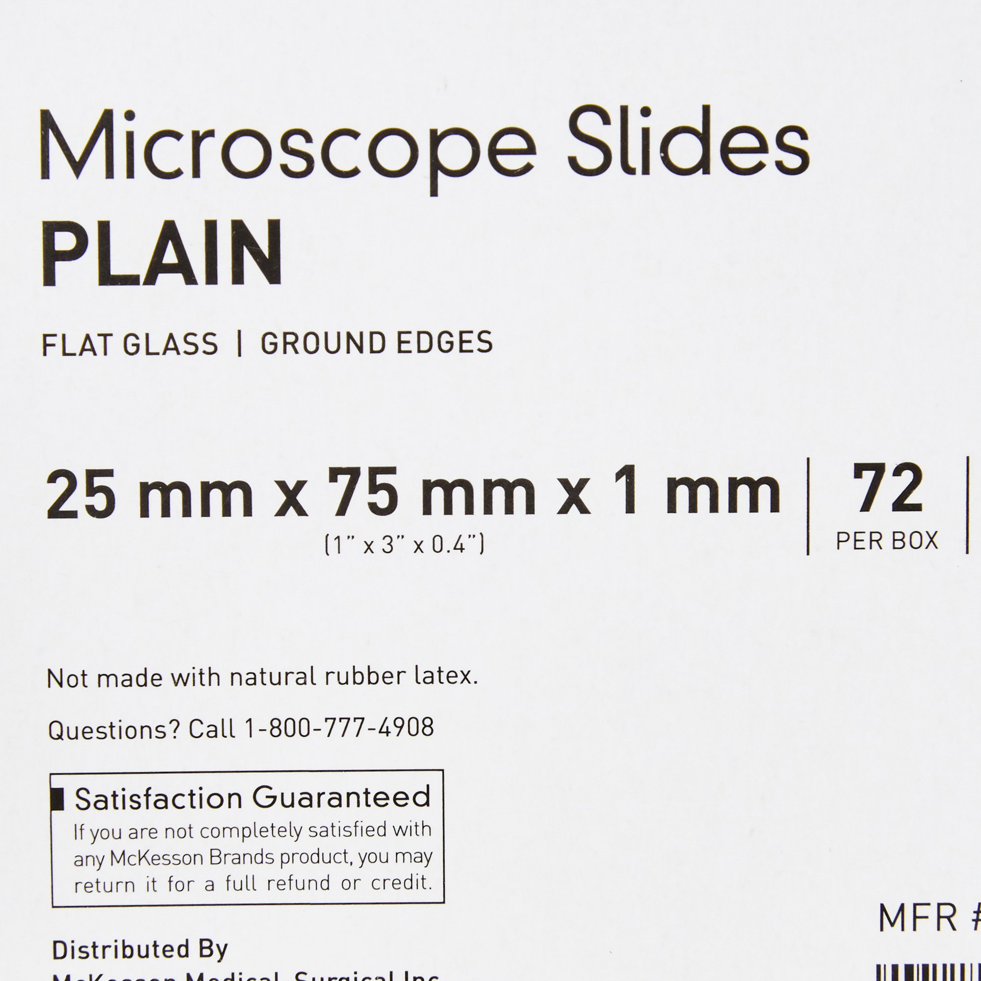 McKesson Brand 16-7131 - McKesson Plain Microscope Slide, 1 x 3 Inch - 1/Box, 20/Case