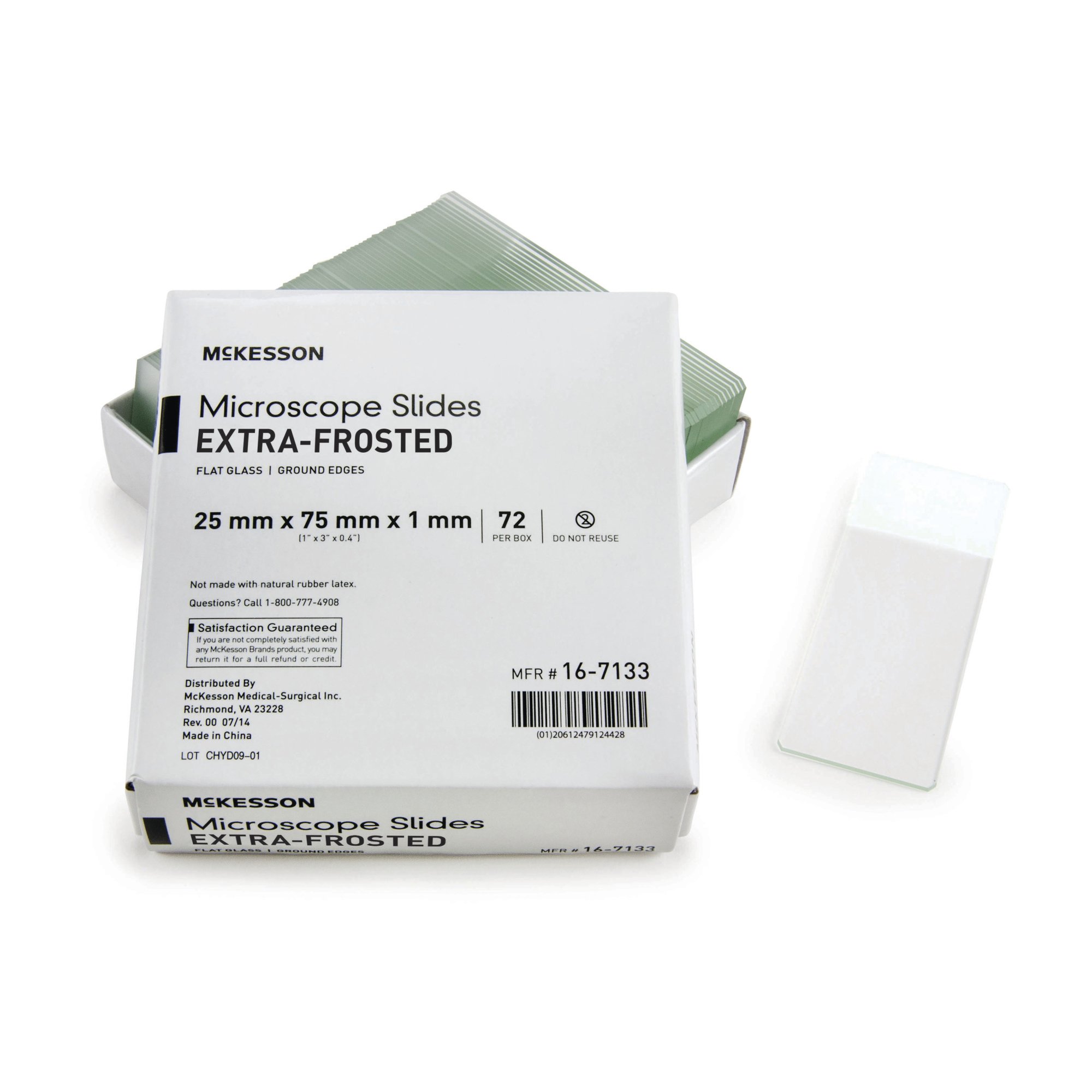 McKesson Brand 16-7133 - McKesson Glass Microscope Slide, 1 x 3 Inch x 1 mm - 1/Box, 20/Case