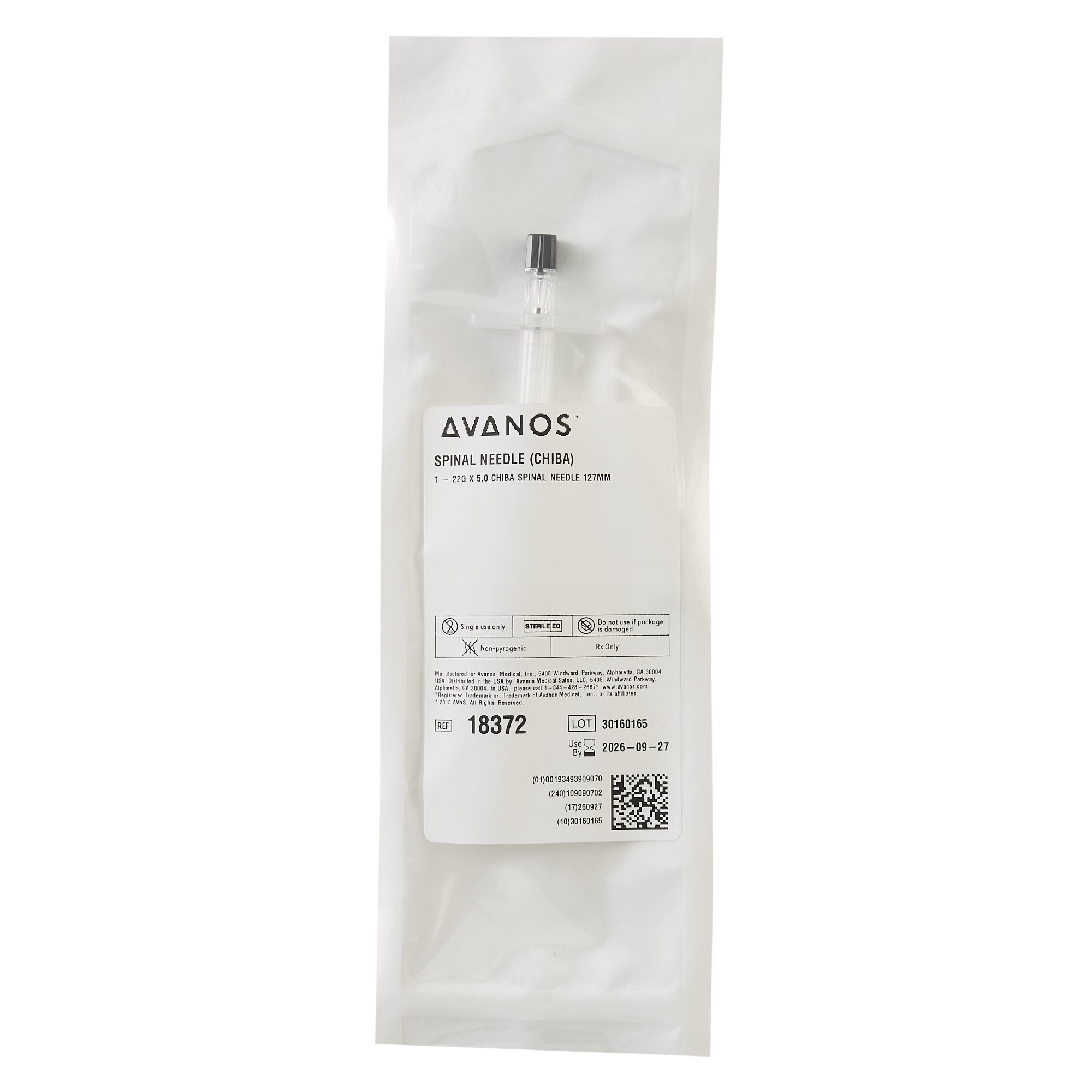 AVANOS Spinal Needle 18372 by Avanos Medical Sales