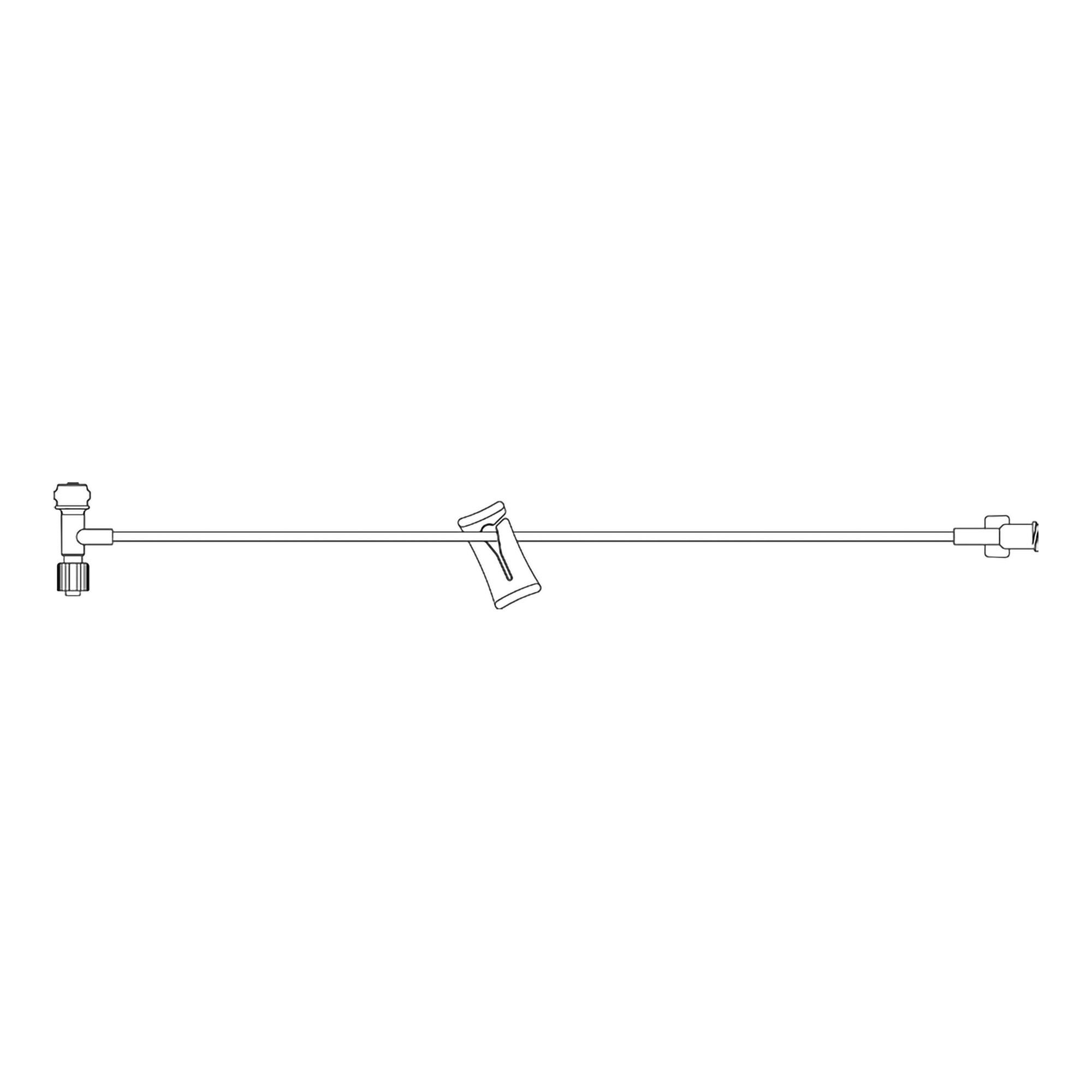 MPS Medical - EB-038-12 IV Extension Set Mini Bore 38 Inch Tubing Without Filter
