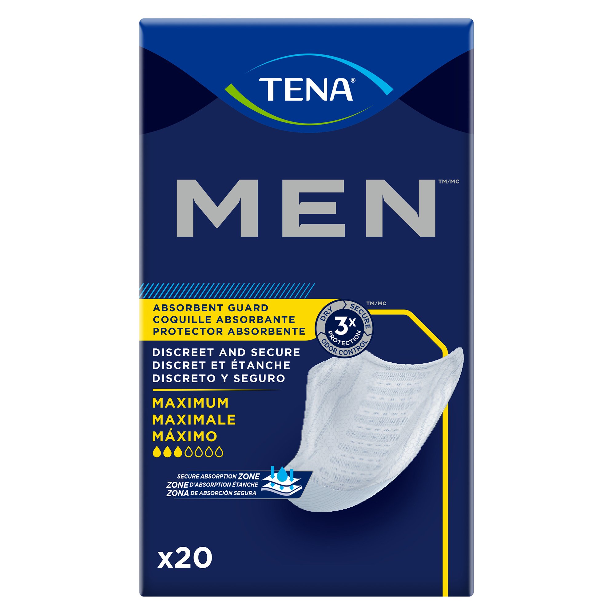 Essity HMS North America Inc - 50600 Tena® MEN™ Maximum Guards