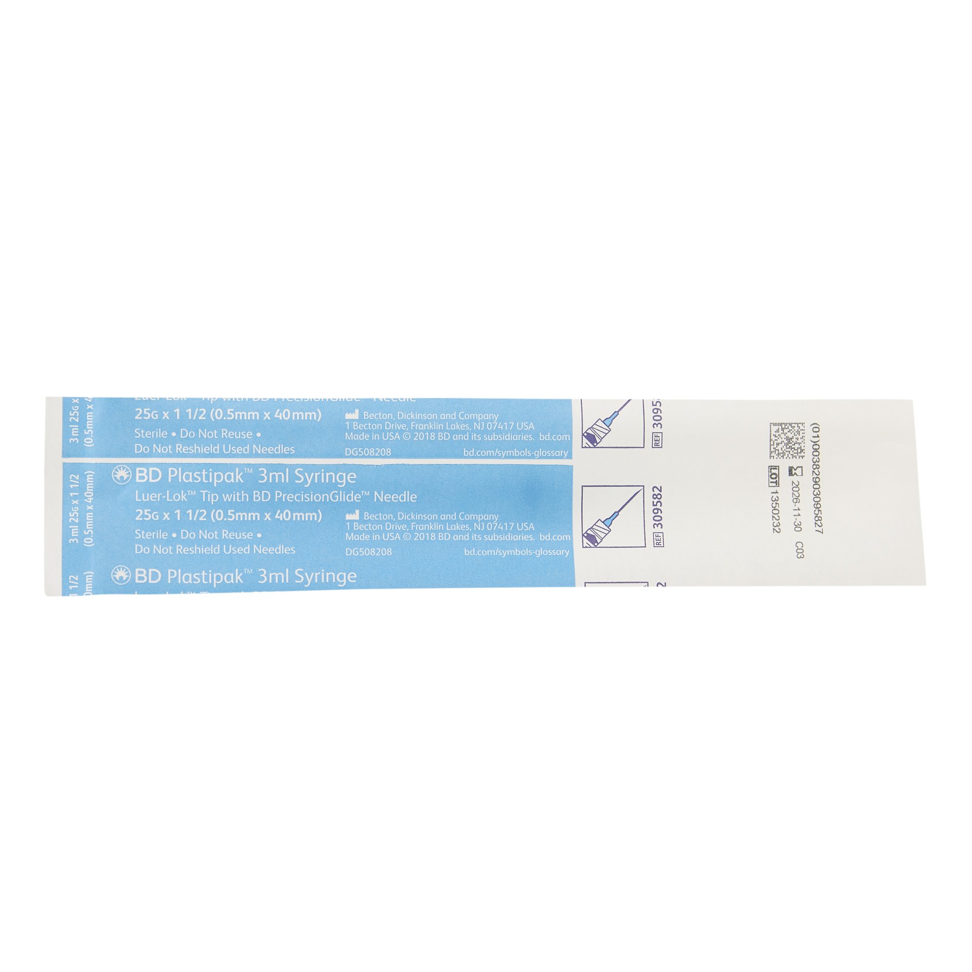 BD - 309582 PrecisionGlide™ 3 mL Syringe w/ Hypodermic Needle