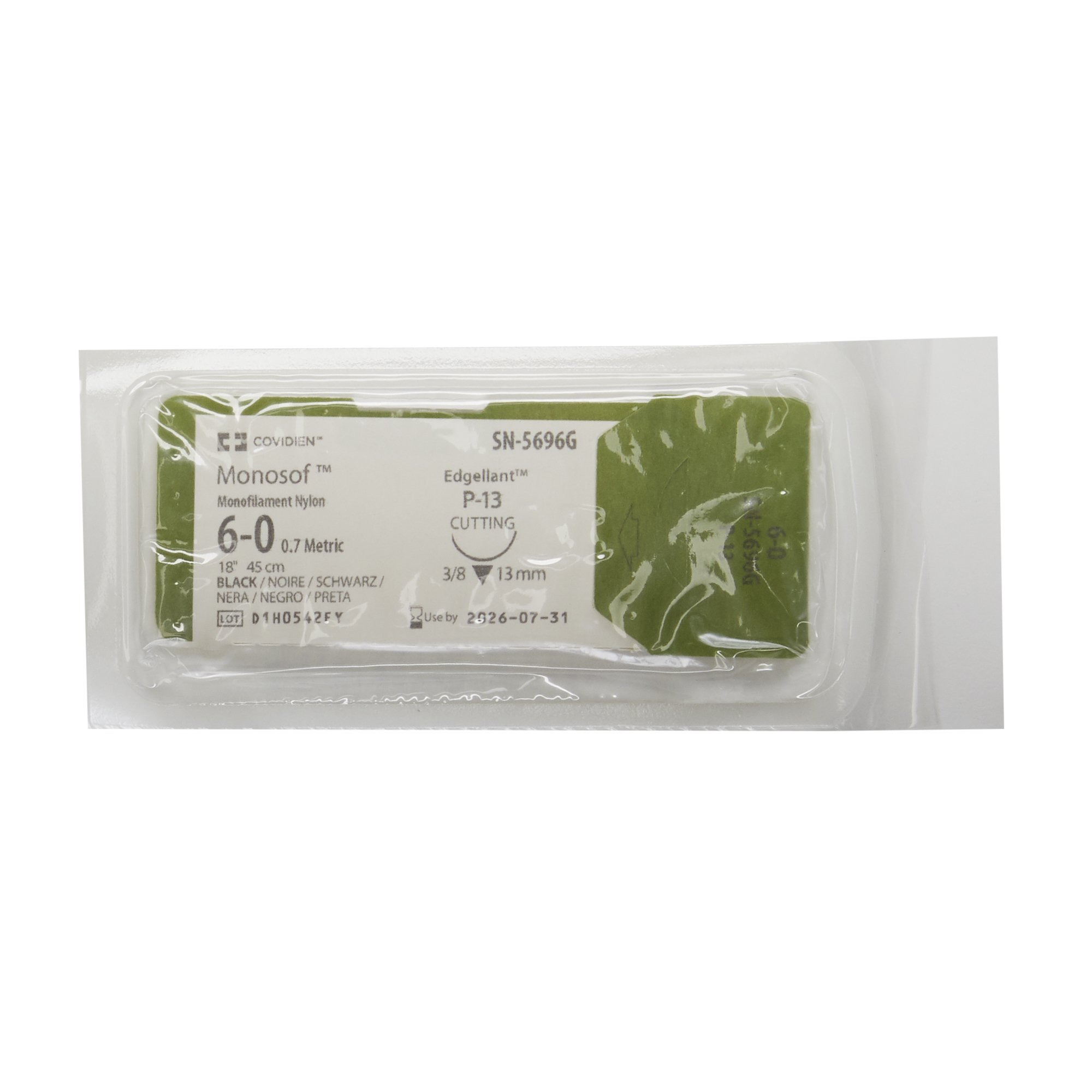 Monosof Nonabsorbable Suture with Needle SN-5696G by Covidien