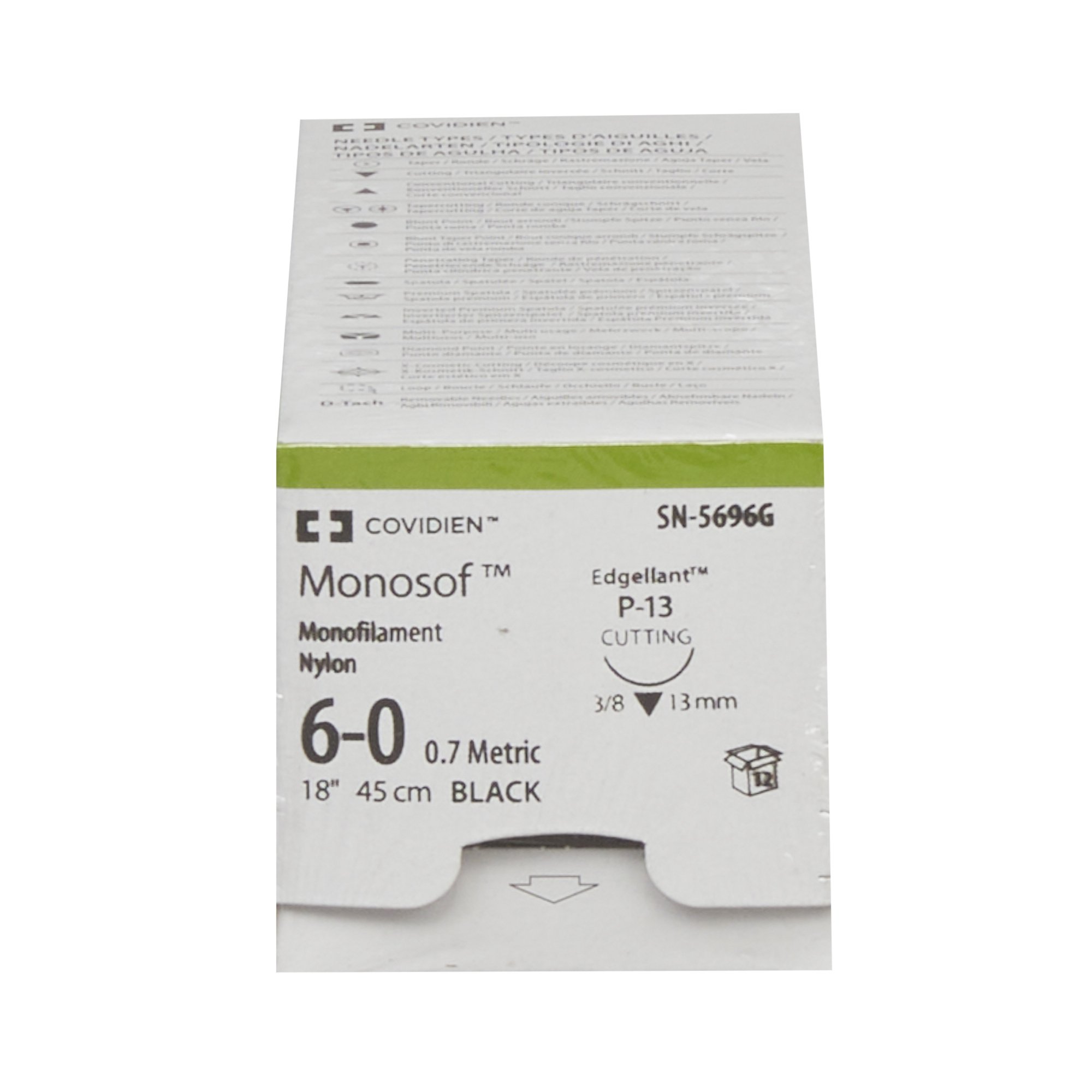 Monosof Nonabsorbable Suture with Needle SN-5696G by Covidien