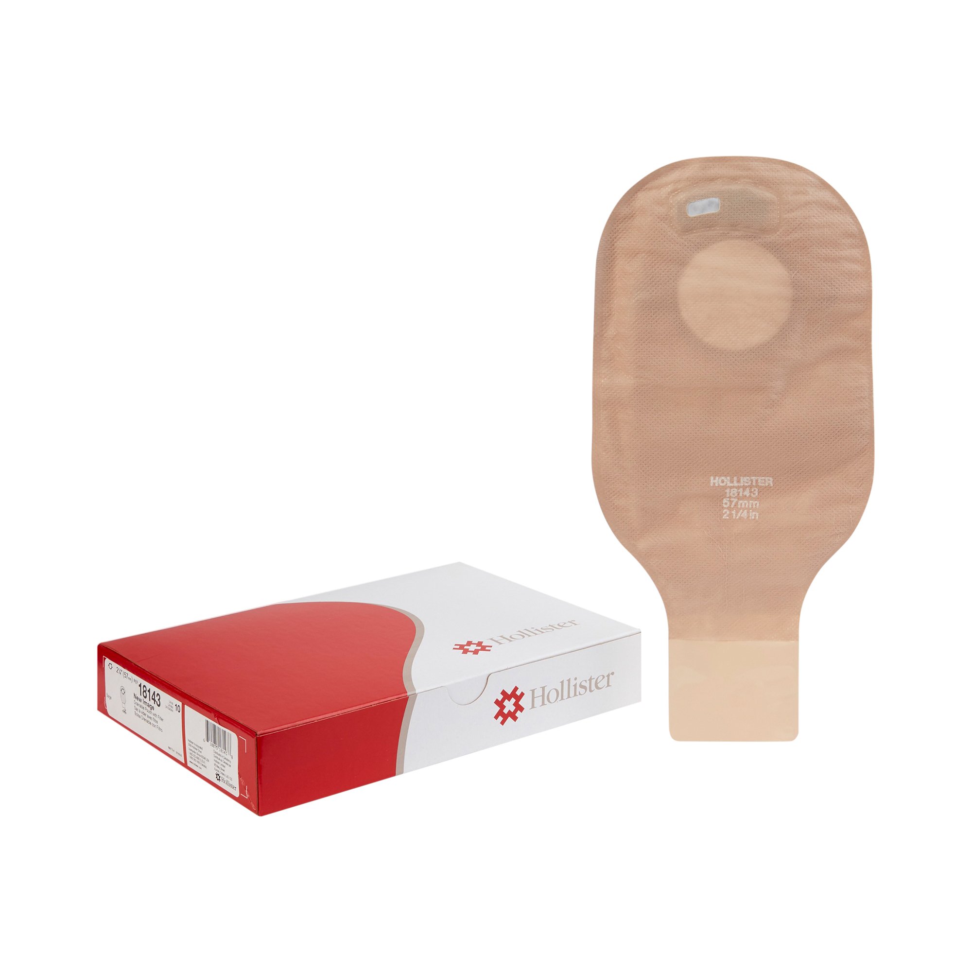 Hollister - 18143 New Image™ 18143 2-Piece Beige Ostomy Pouch