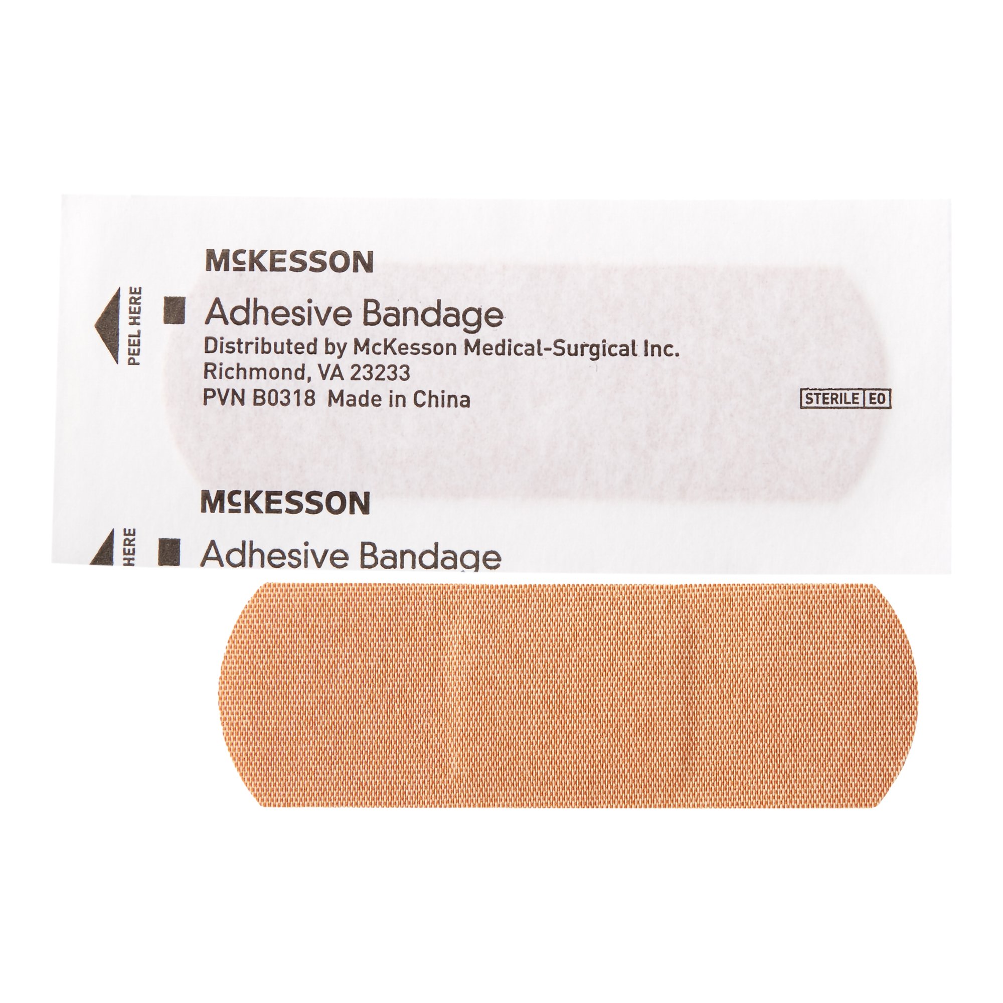 McKesson Brand 16-4811 - McKesson Tan Adhesive Strip, 1 x 3 Inch - 100/Box, 2400/Case