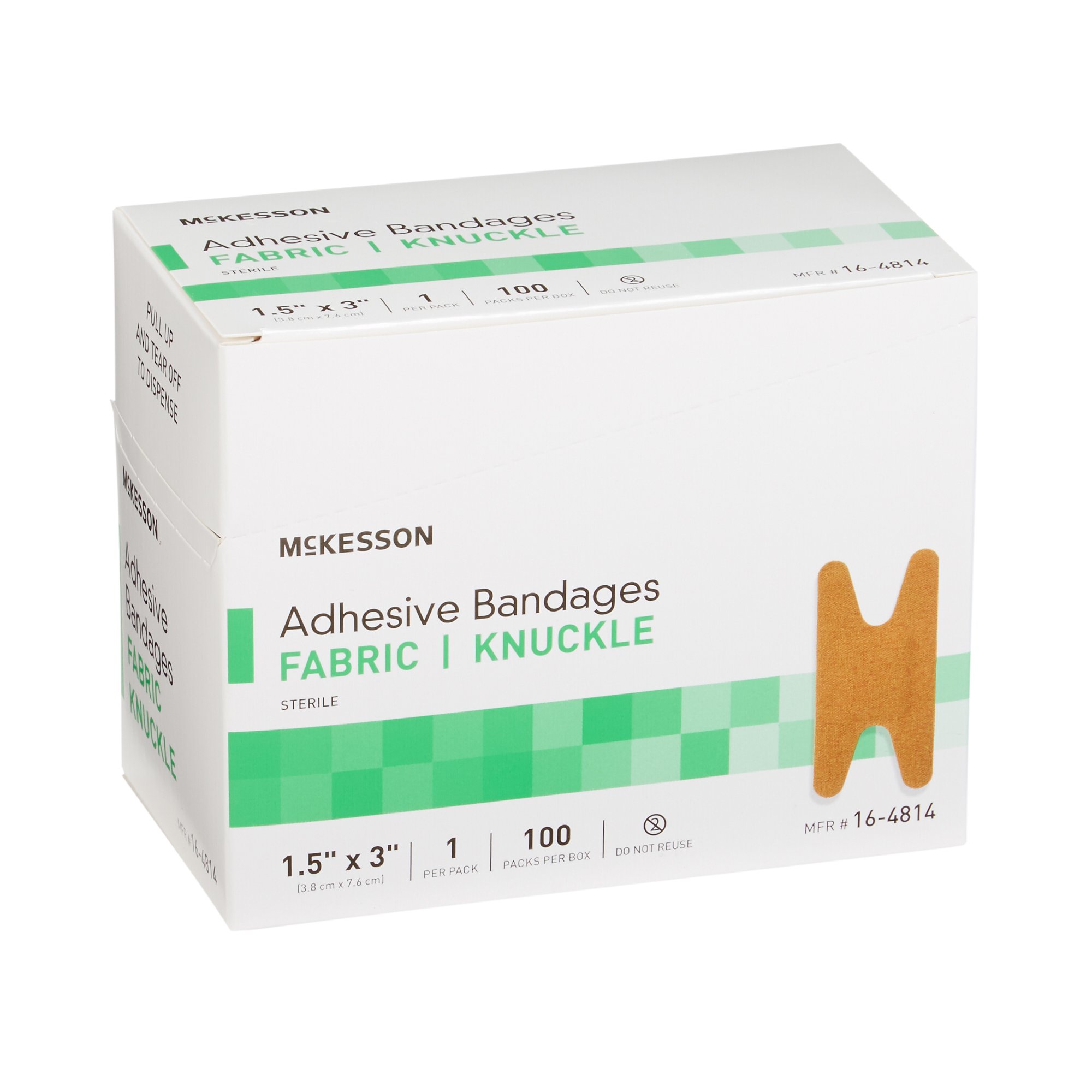 McKesson Brand - 16-4814 McKesson Knuckle Tan Adhesive Strip