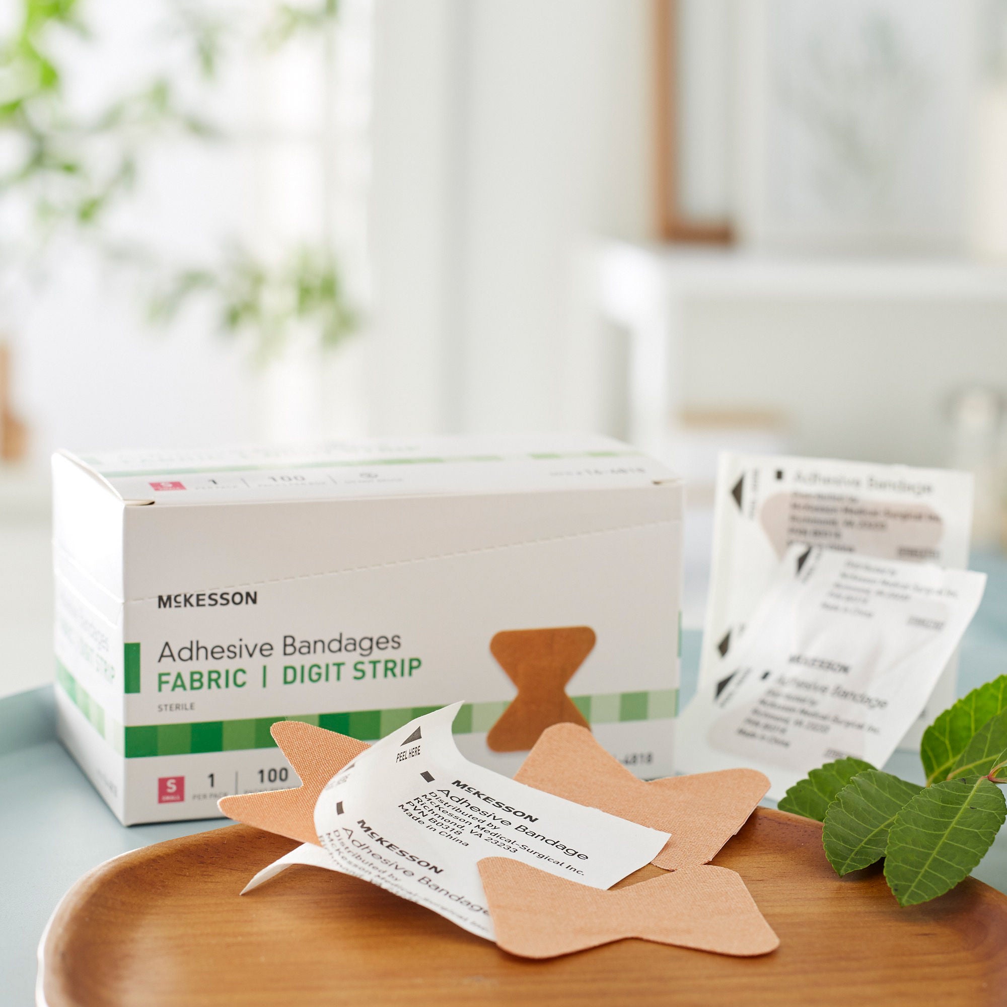 McKesson Brand - 16-4818 McKesson Fingertip Tan Adhesive Strip