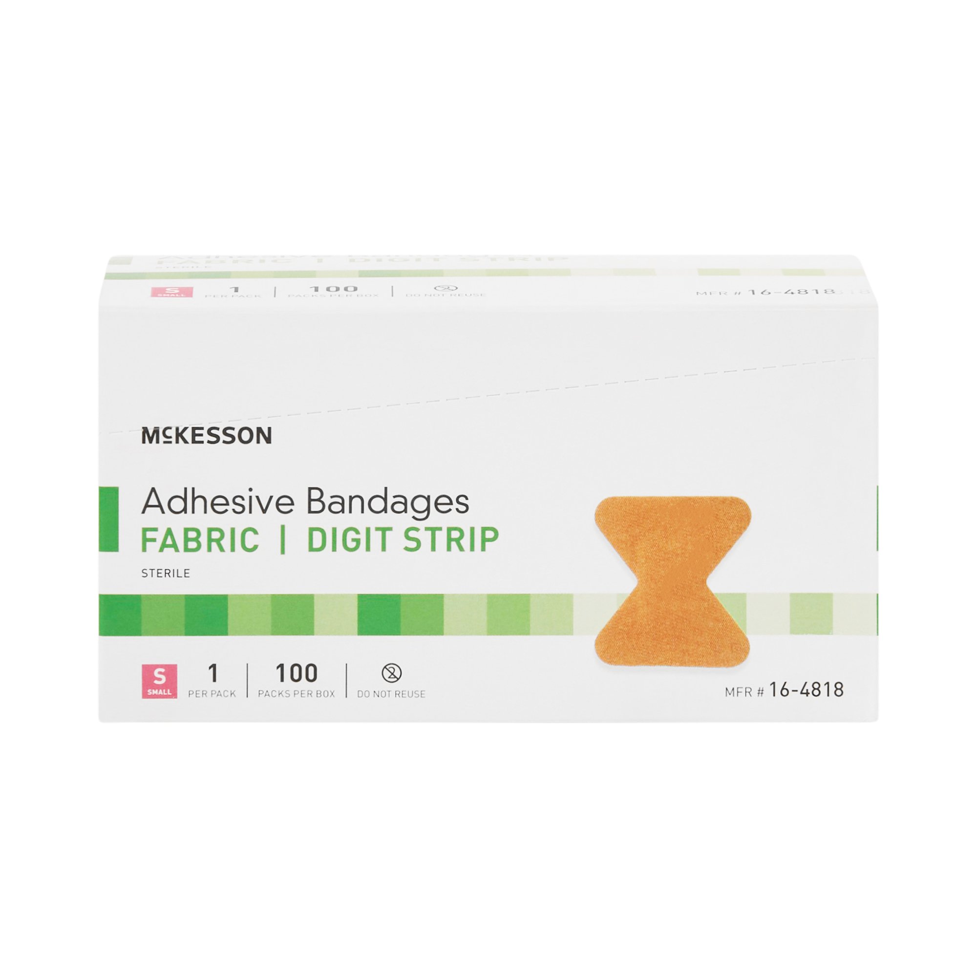 McKesson Brand - 16-4818 McKesson Fingertip Tan Adhesive Strip