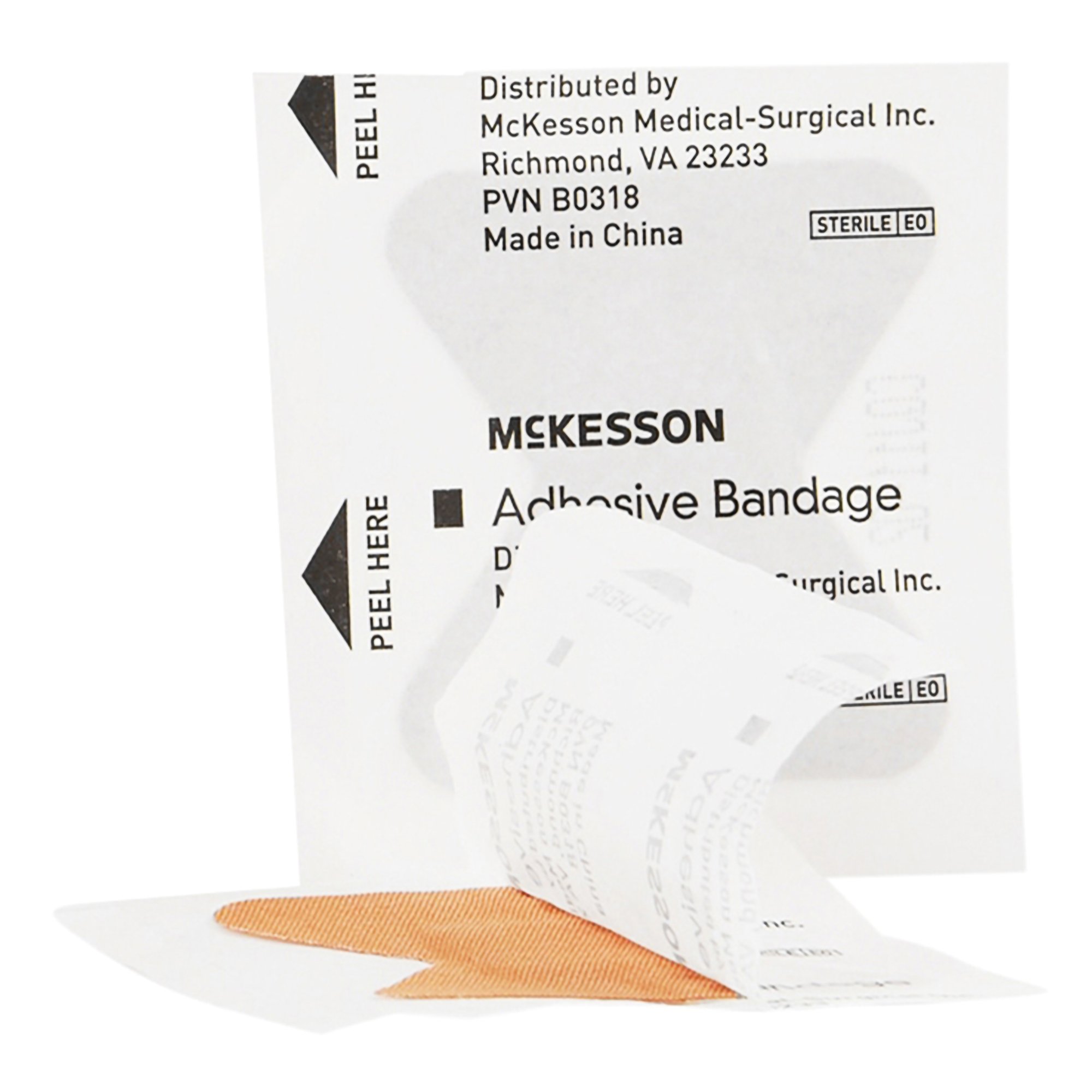 McKesson Brand - 16-4818 McKesson Fingertip Tan Adhesive Strip
