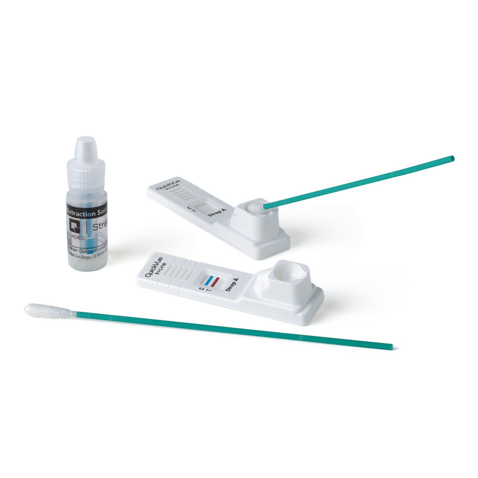 Quidel 00343 - QuickVue® In-Line® Strep A Infectious Disease Immunoassay Respiratory Test Kit - 1/Kit, 12/Case