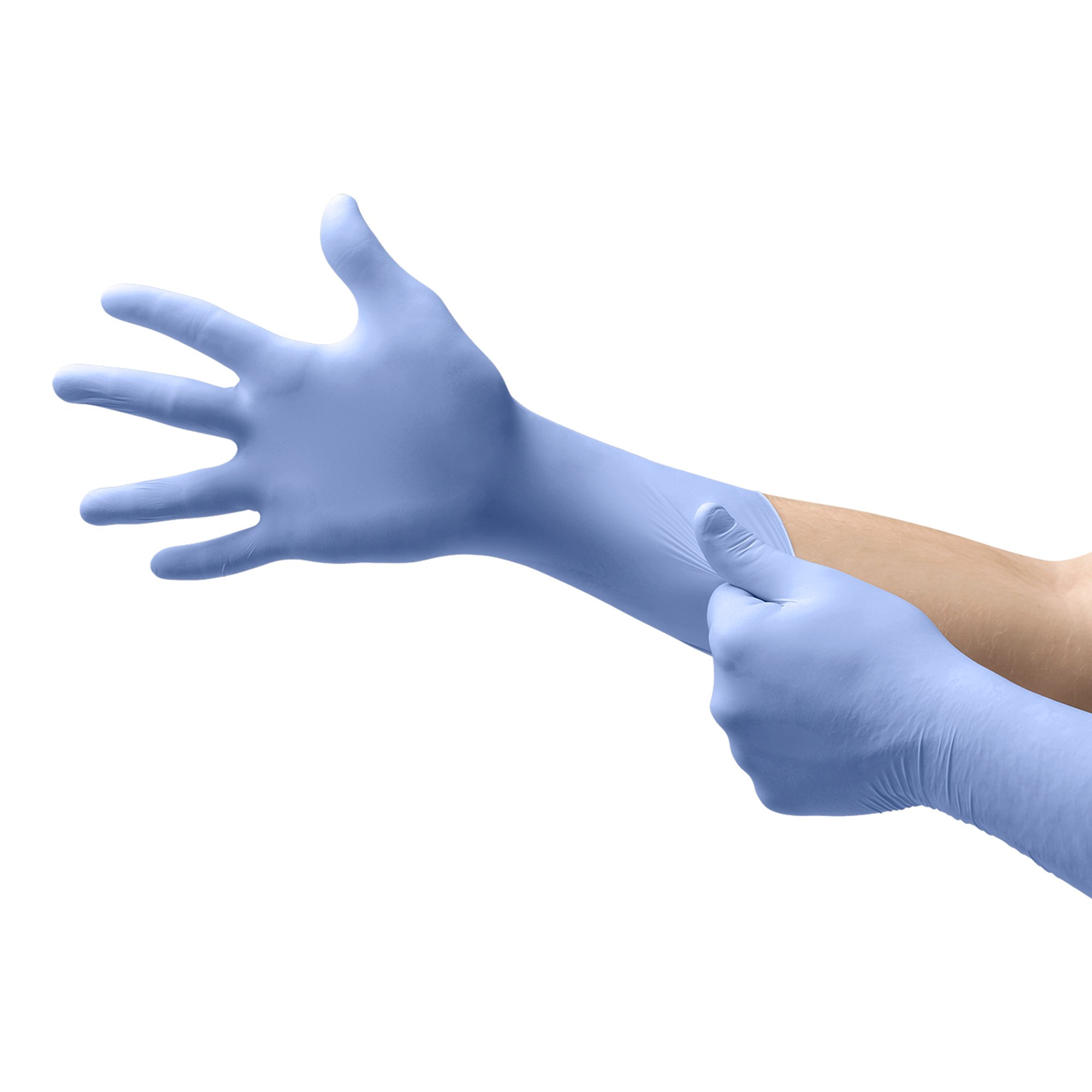 Microflex Medical FFE-775-L - FreeForm® EC Nitrile Extended Cuff Length Exam Glove, Large, Blue - 1/Box, 10/Case