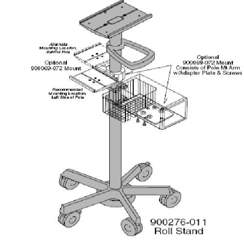 GE Healthcare - 900276-011 Rolling Stand