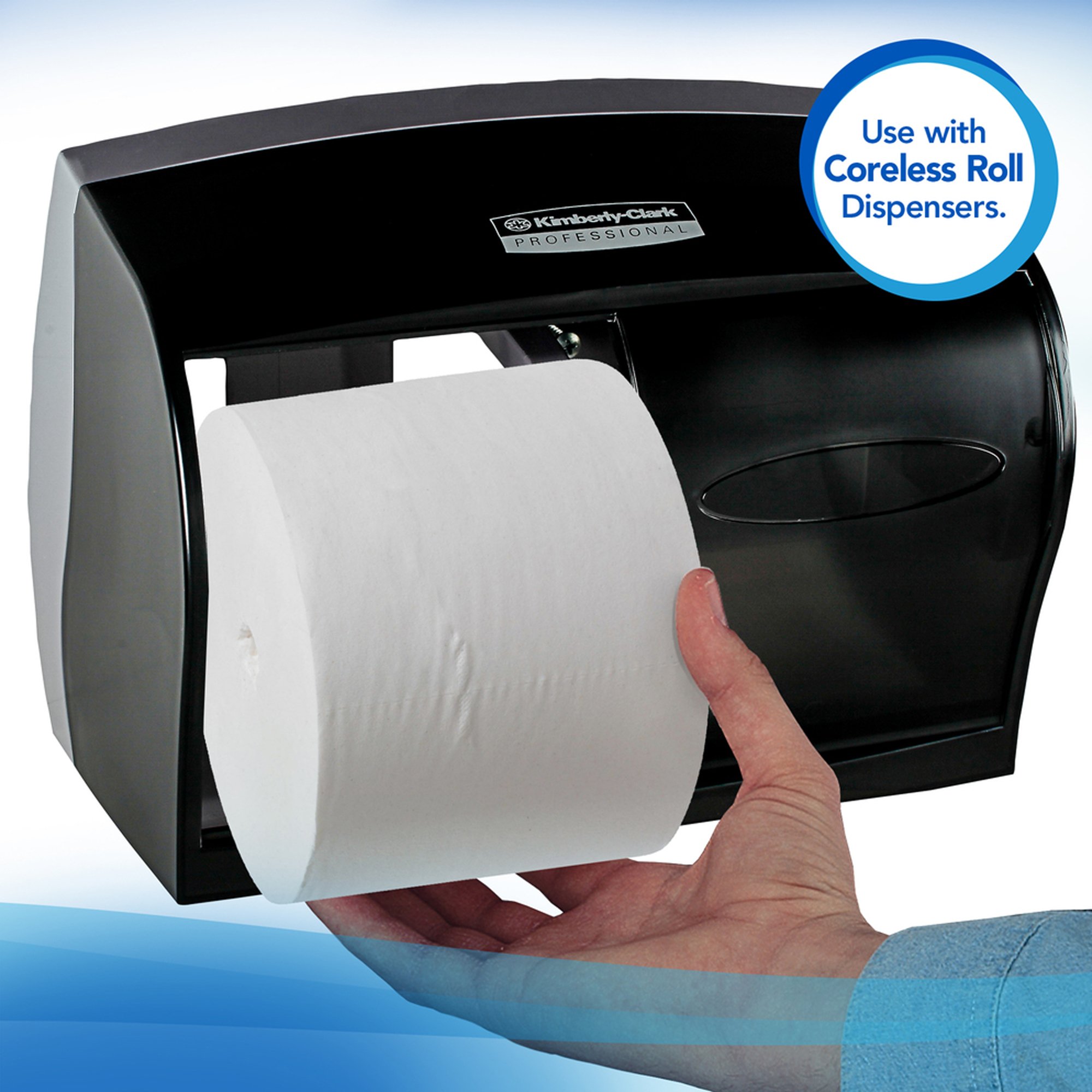 Kimberly Clark 04007 - Scott Essential Toilet Tissue, 2-Ply, Standard Size, Coreless Roll - 36/Case