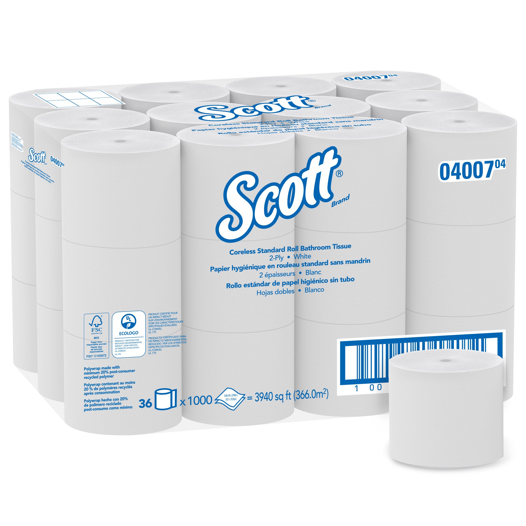 Kimberly Clark - 04007 Scott Essential Toilet Tissue