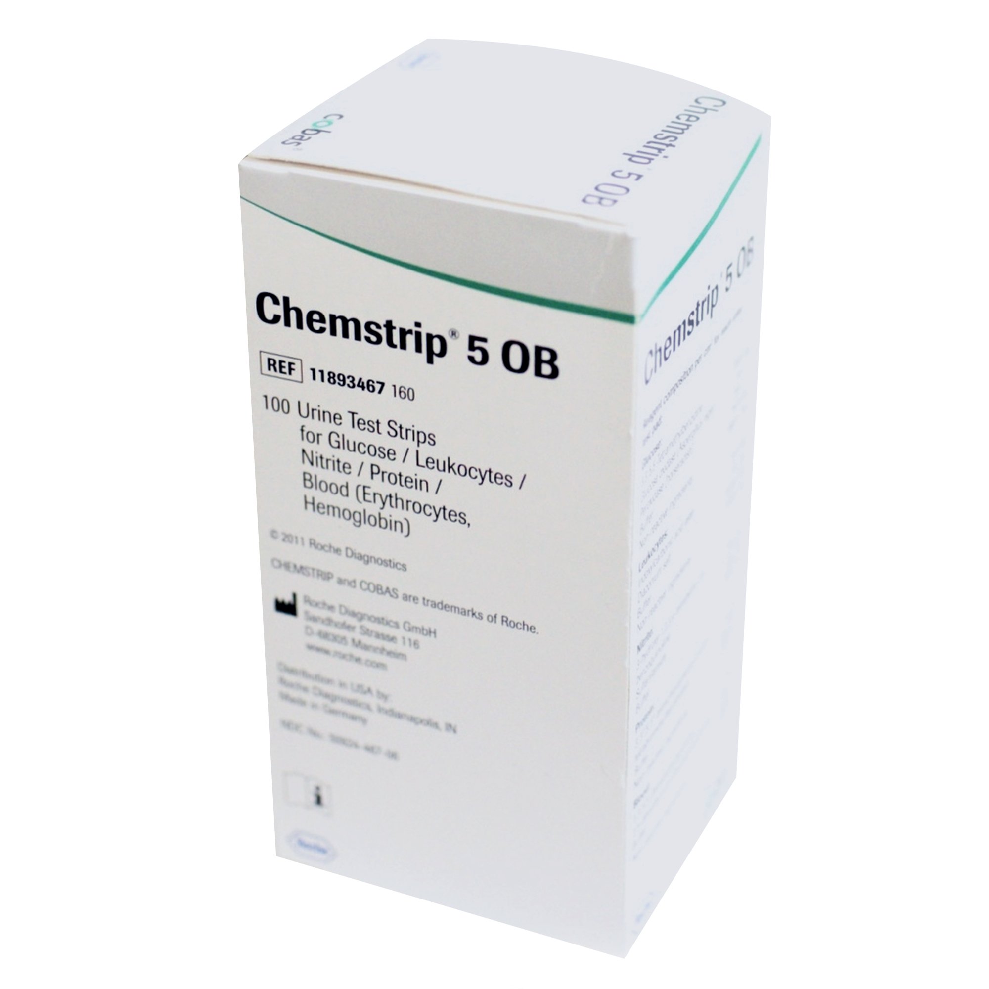 Roche Diagnostics - 11893467160 Chemstrip® 5 OB Urinalysis Reagent