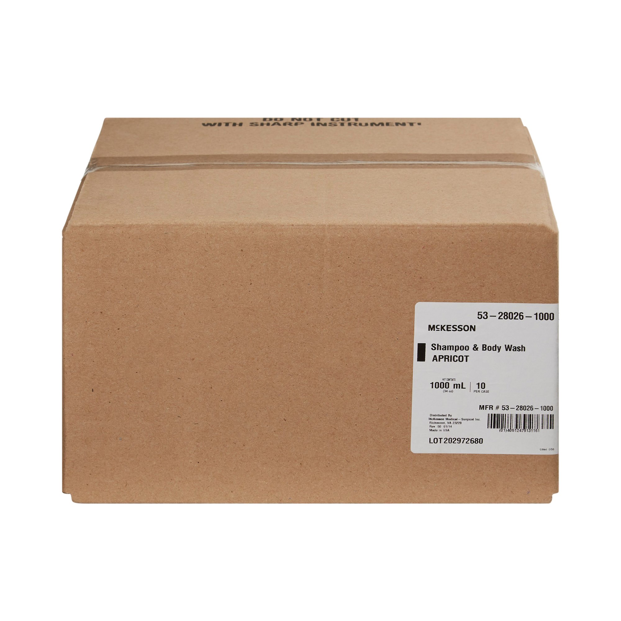 McKesson Brand 53-28026-1000 - McKesson Shampoo and Body Wash, 1000 mL Dispenser Refill Bag - 1/Each, 10/Case