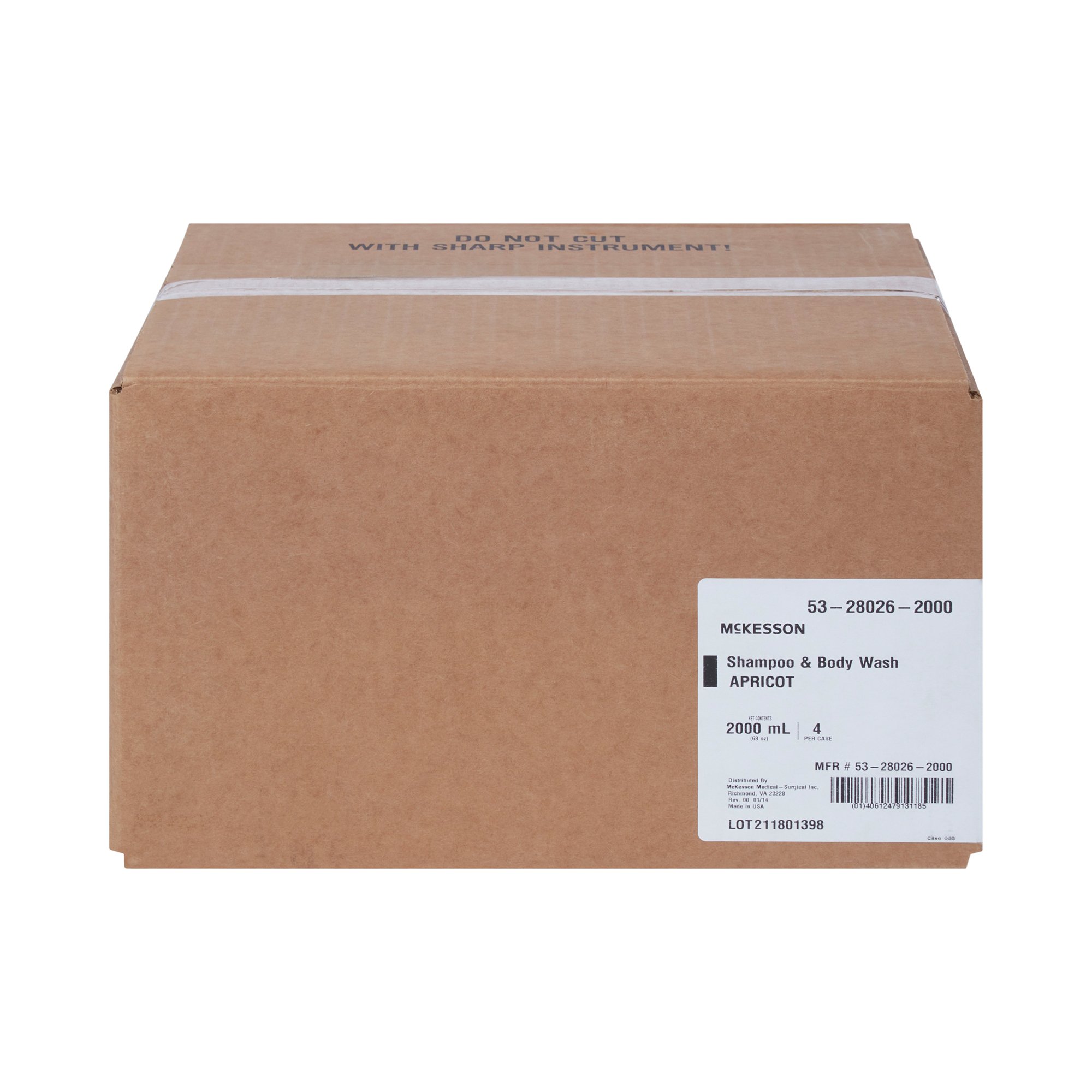 McKesson Brand 53-28026-2000 - McKesson Shampoo and Body Wash, 2,000 mL Dispenser Refill Bag - 1/Each, 4/Case