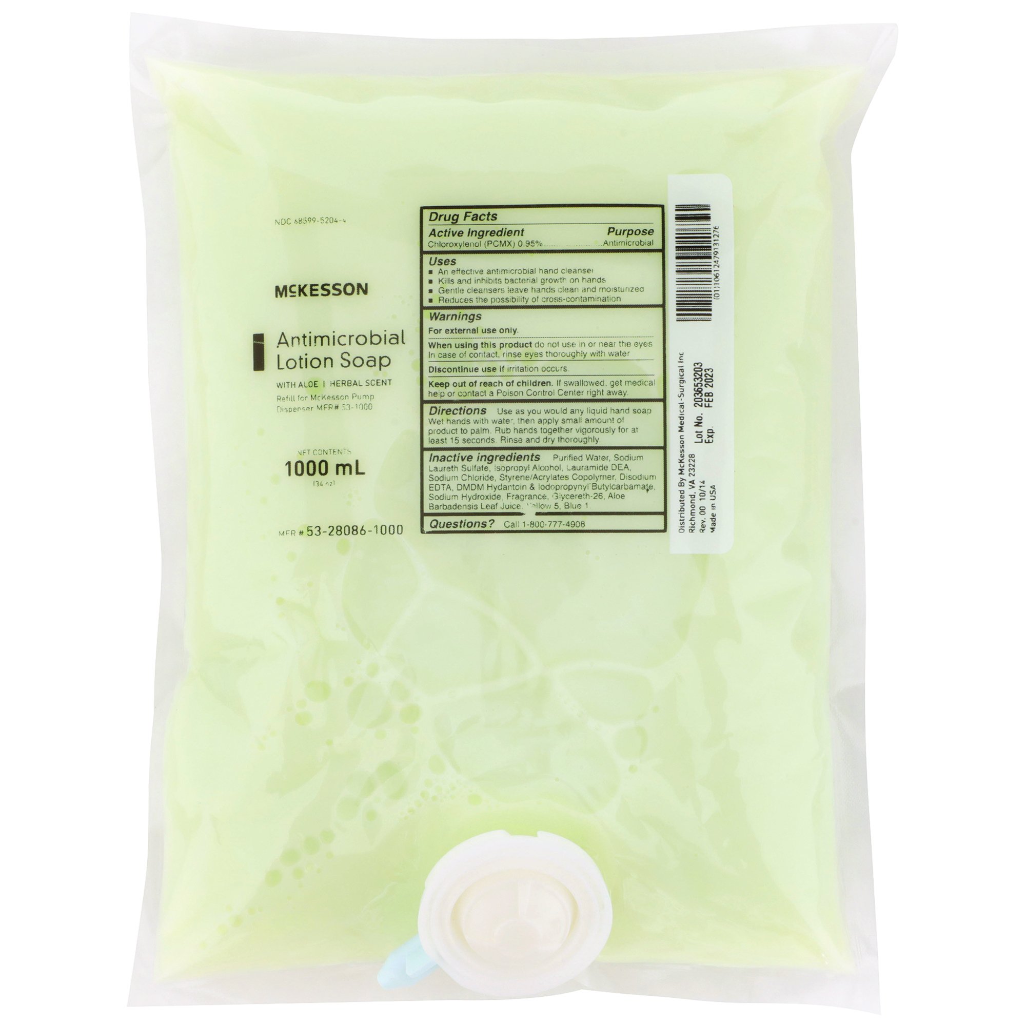 McKesson Brand - 53-28086-1000 McKesson Antimicrobial Lotion Soap