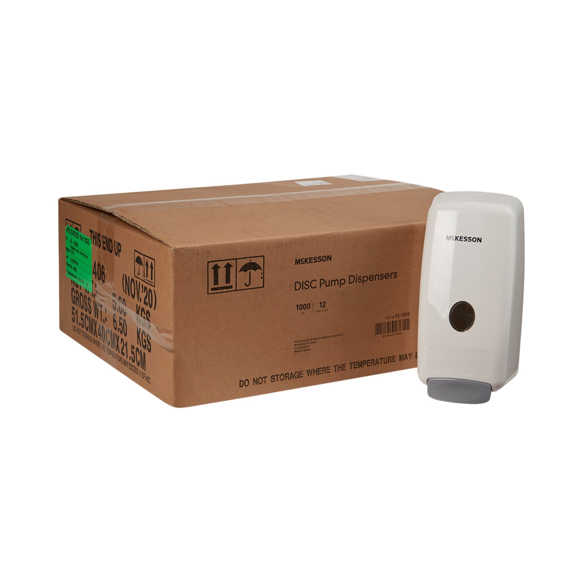 McKesson Brand 53-1000 - McKesson Soap Dispenser, 1000 mL - 1/Each, 12/Case