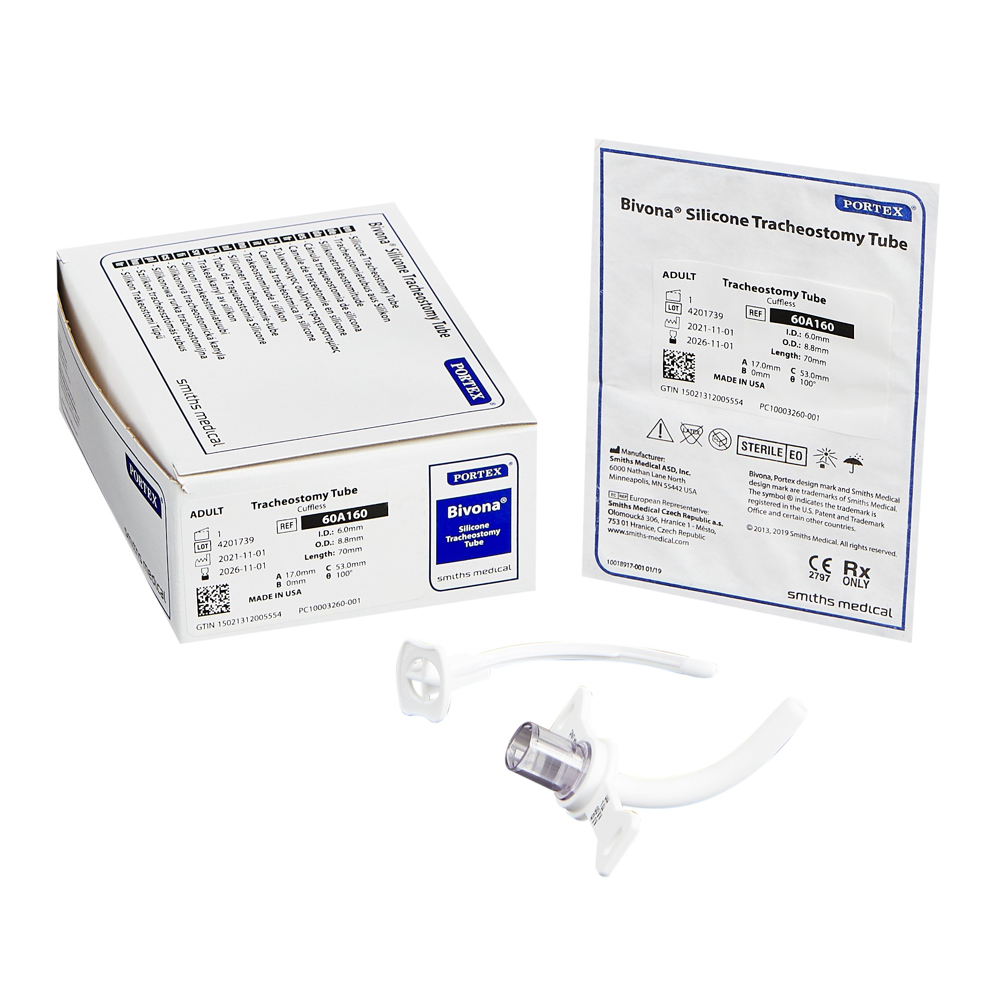 ICU Medical FKA Smiths Medical - 60A160 Bivona® Tracheostomy Tube