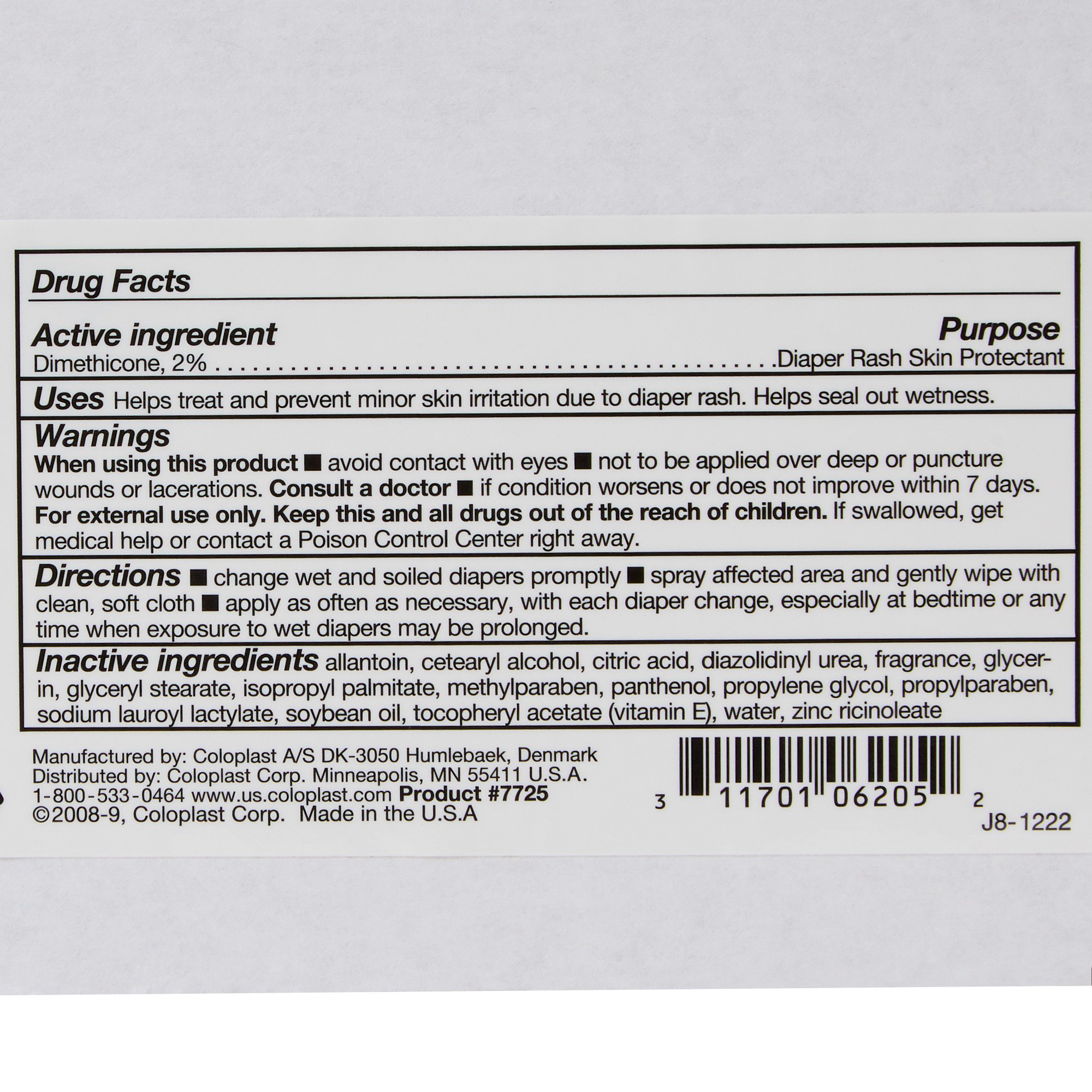 Medline COI7725 - Baza Cleanse and Protect® Perineal Wash w/ Odor Control, Scented, 8 oz. Bottle - 1/Each, 12/Case