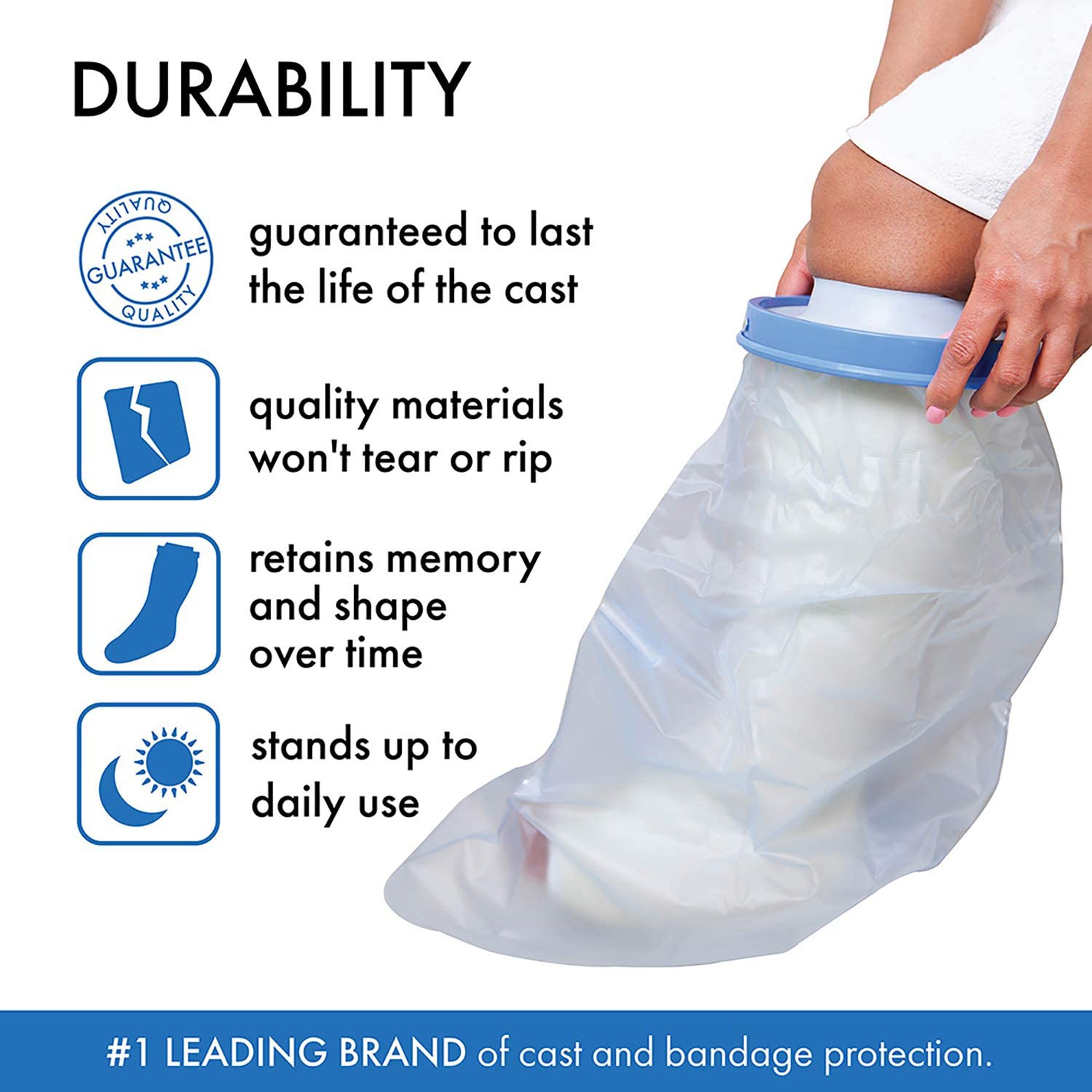 Brownmed 20106 - Seal-Tight® Original Cast Protector, 24-Inch Length, Wide Short Leg - 1/Each