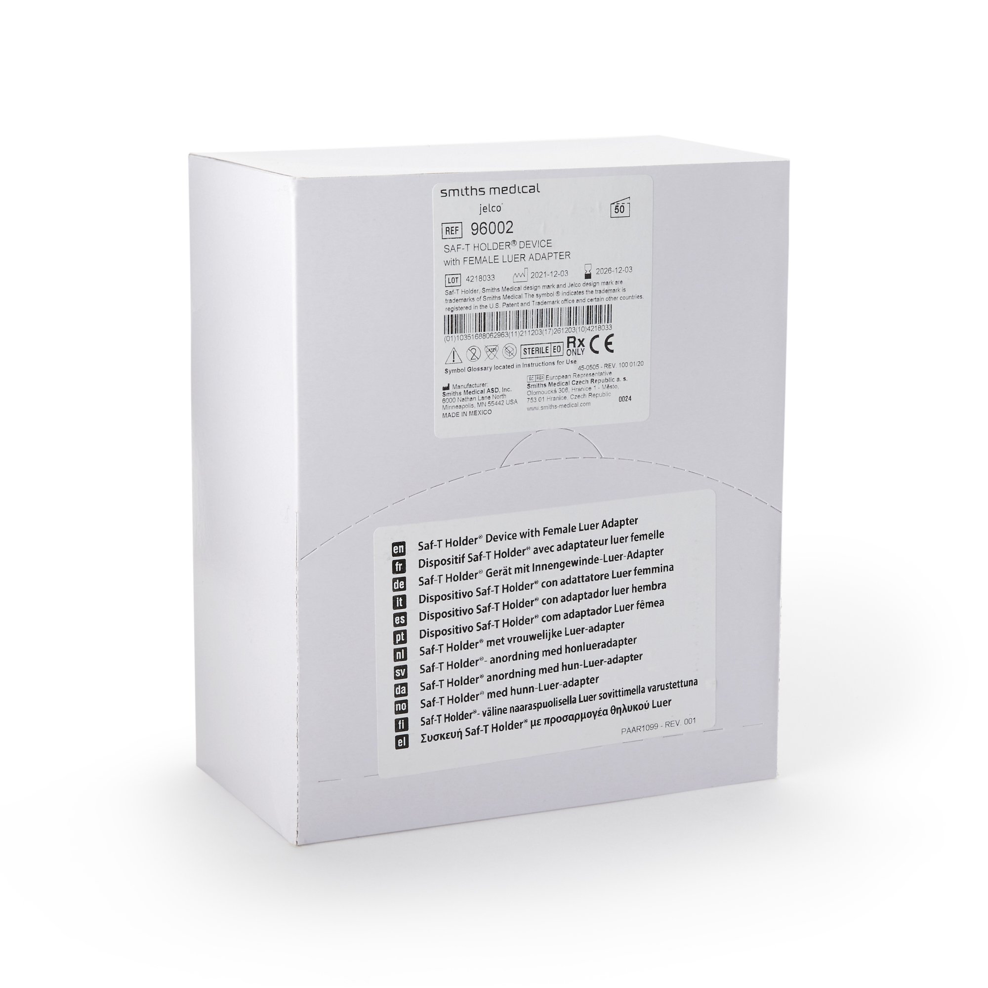 ICU Medical FKA Smiths Medical - 96002 Saf-T Holder® Blood Collection Holder
