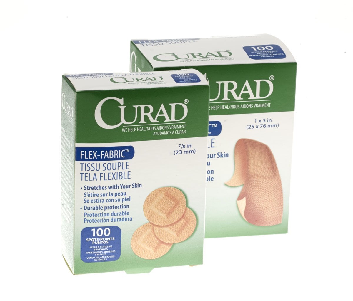 Medline NON25650 - Comfort Cloth® Tan Adhesive Strip, 3/4 x 3 Inch - 100/Box, 1200/Case