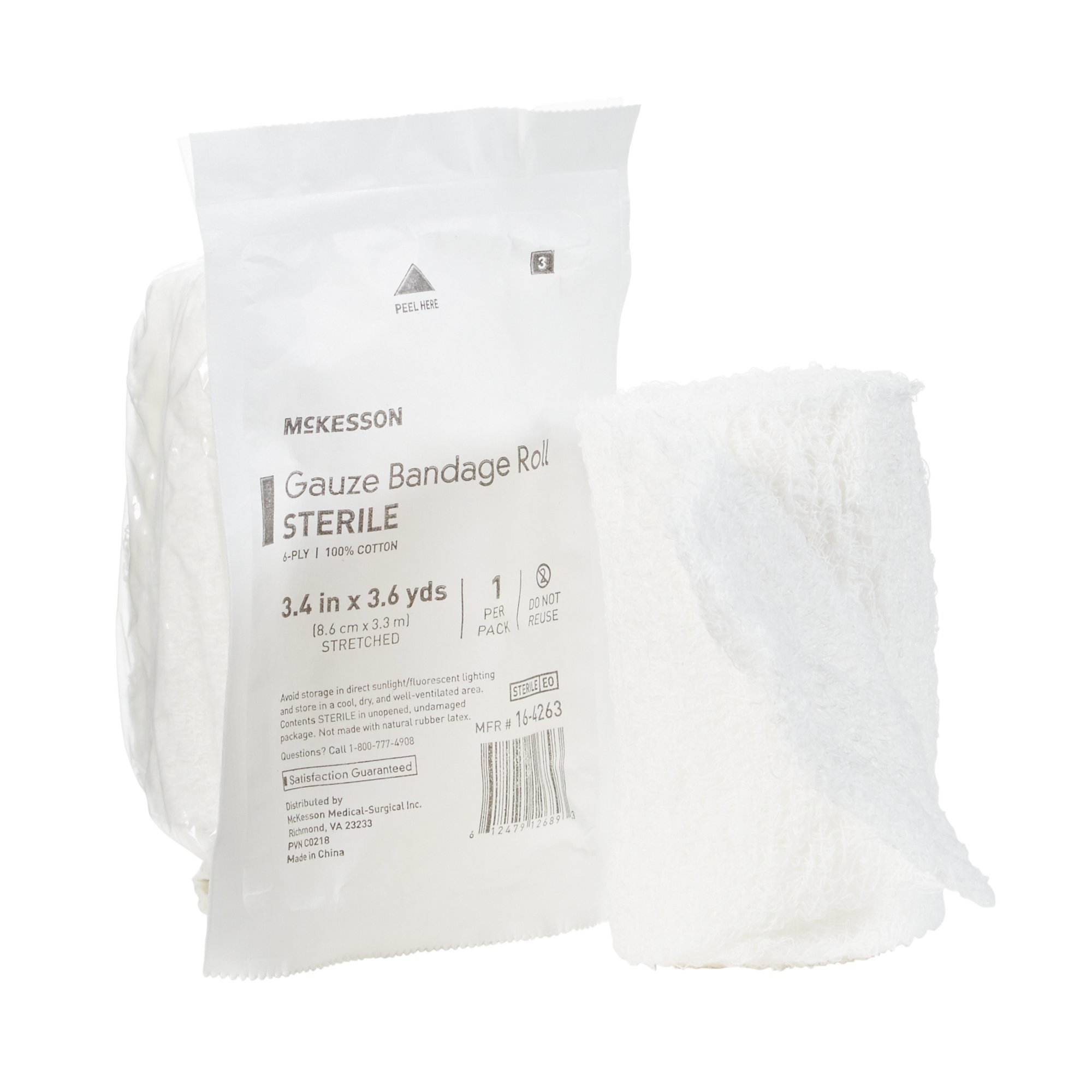 McKesson Brand - 16-4263 McKesson Sterile Fluff Bandage Roll