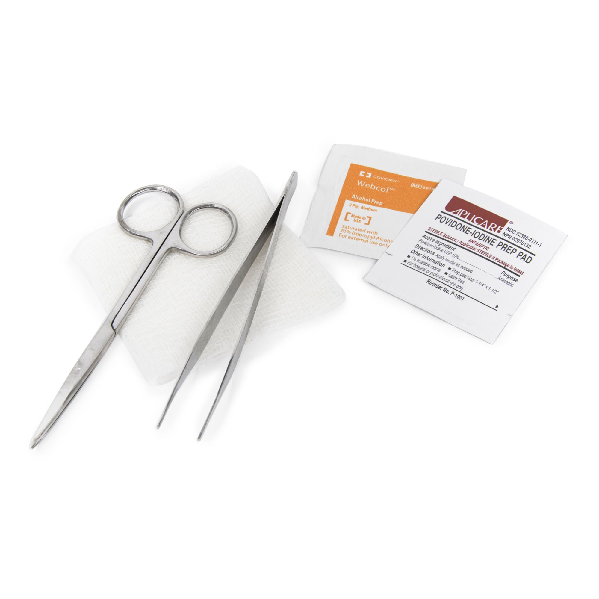 McKesson Brand - 25-5723 McKesson Suture Removal Kit with Alcohol and PVP Prep Pads