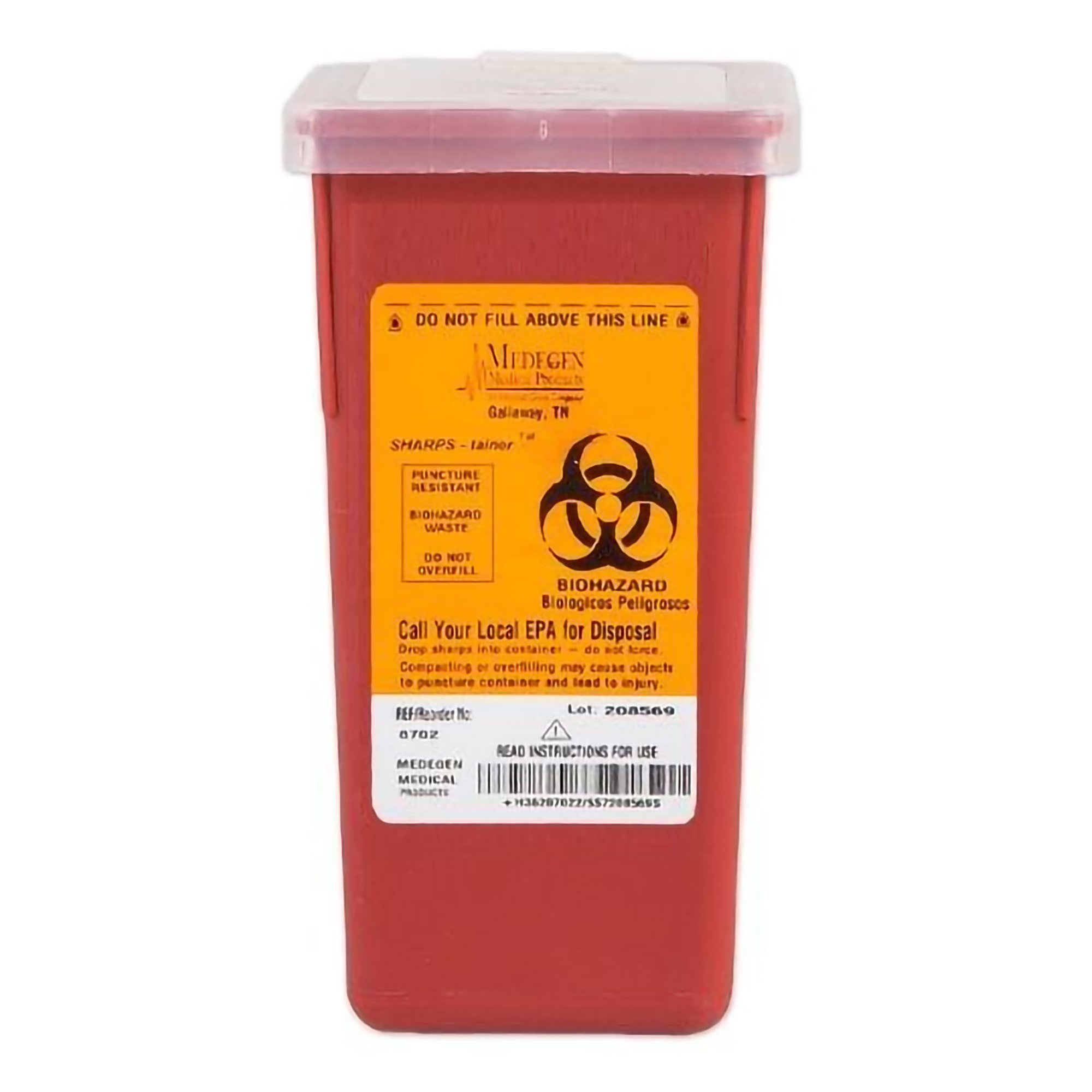 Medegen Medical Products LLC - 8702 Sharps® Multi-purpose Sharps Container
