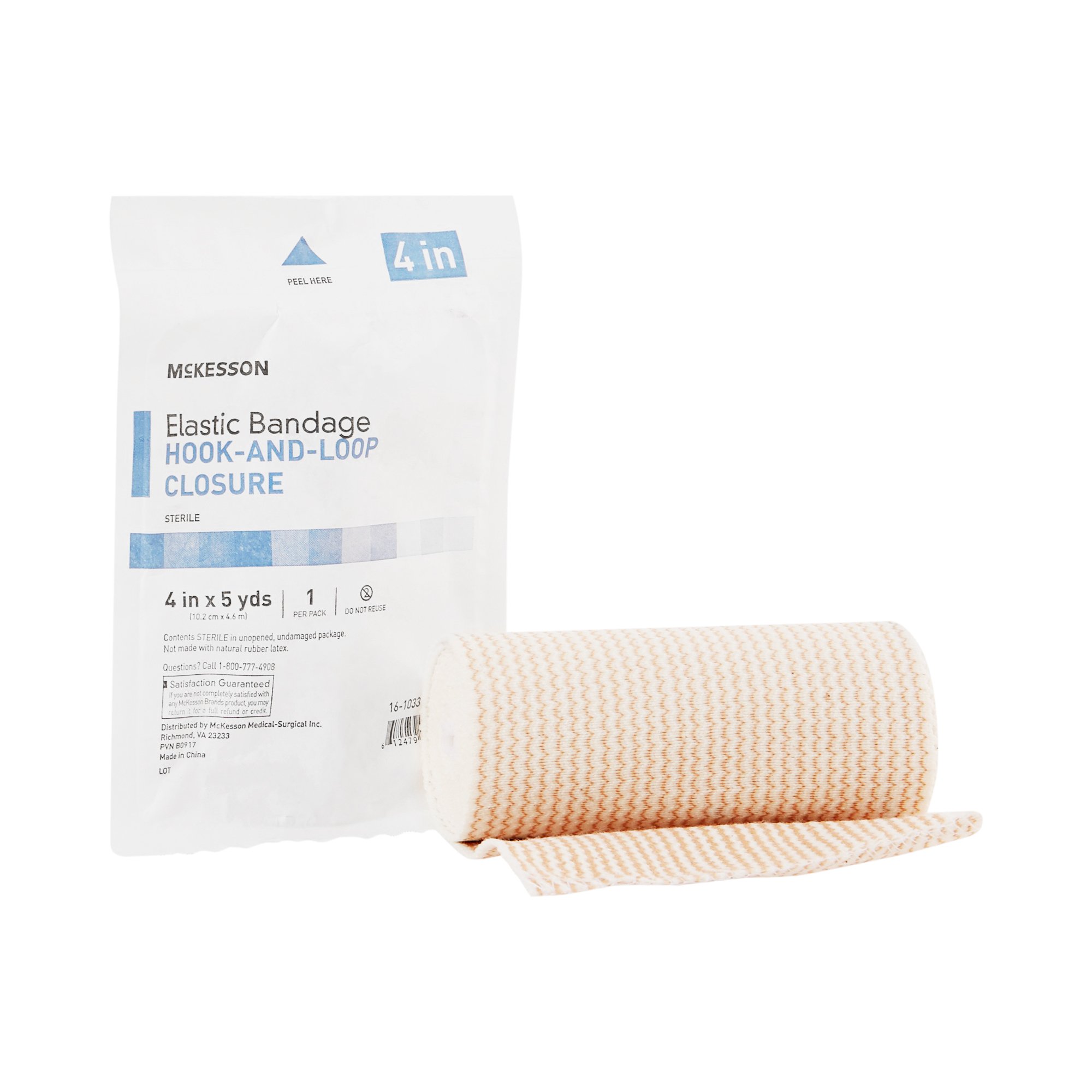 McKesson Brand - 16-1033-4-STR McKesson hook-and-loop closure Elastic Bandage