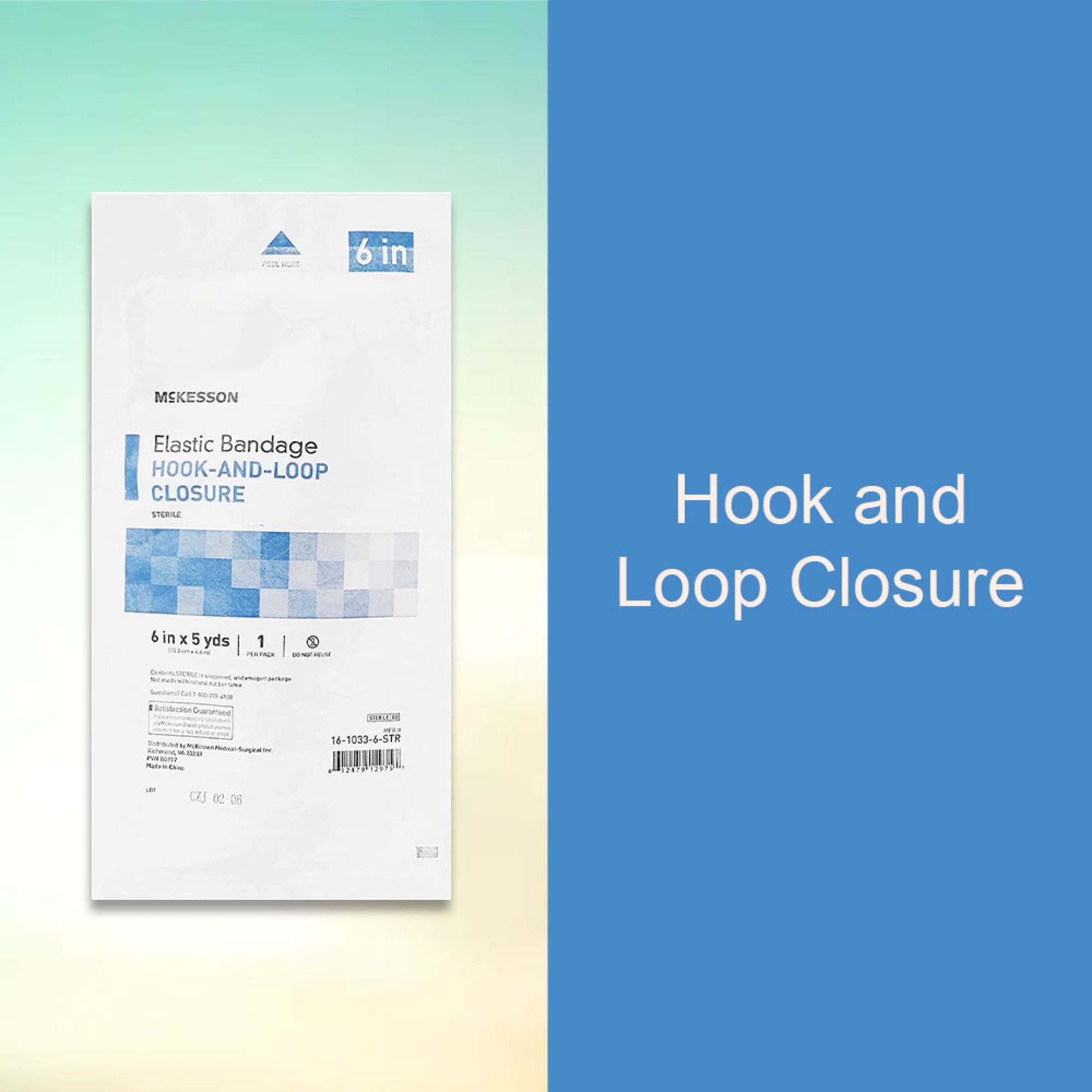 McKesson Brand - 16-1033-6-STR McKesson hook-and-loop closure Elastic Bandage