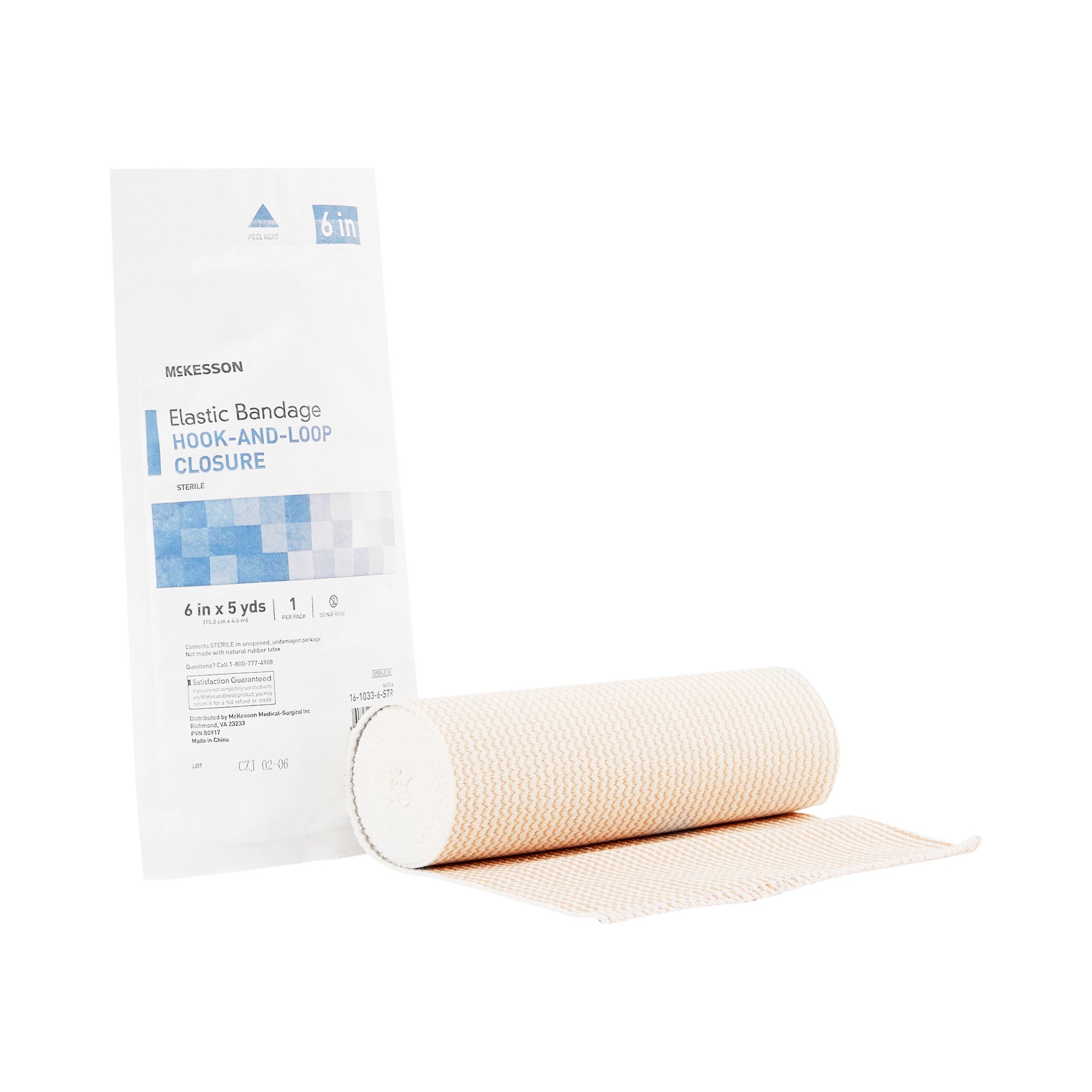 McKesson Brand - 16-1033-6-STR McKesson hook-and-loop closure Elastic Bandage