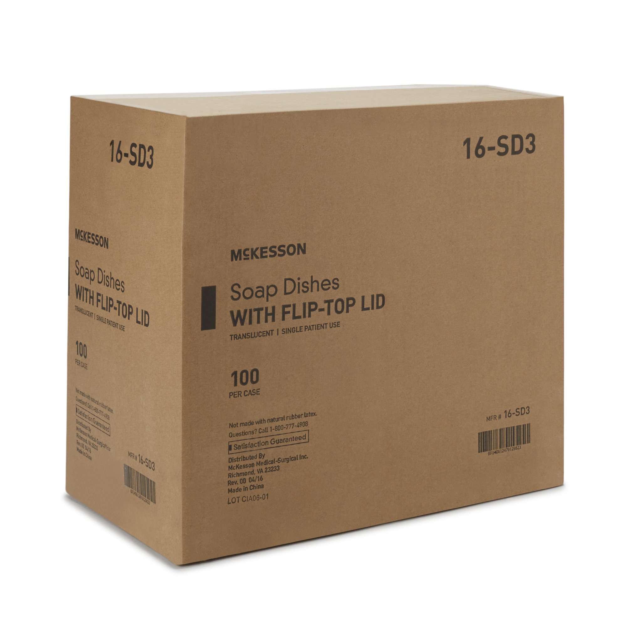 McKesson Brand 16-SD3 - McKesson Soap Dish - 1/Each, 100/Case