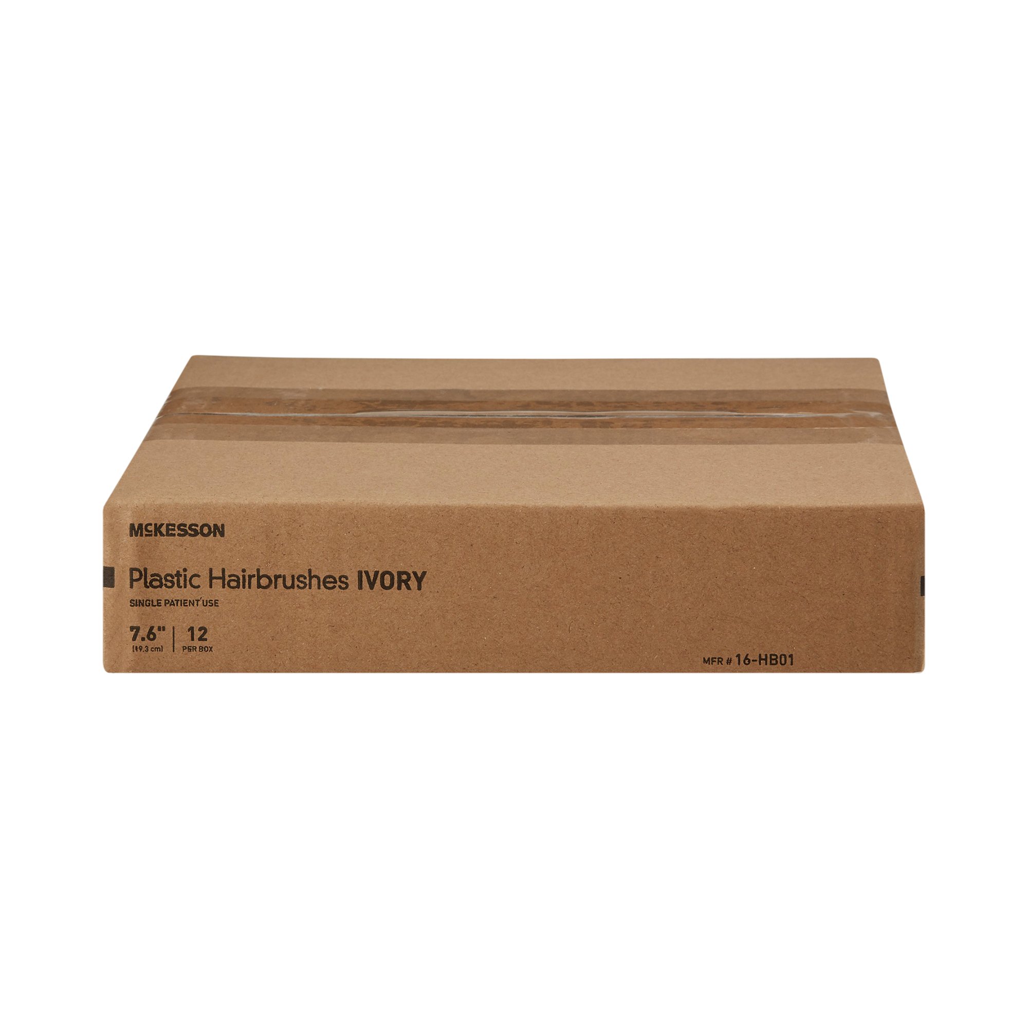 McKesson Brand 16-HB01 - McKesson Black Polypropylene Hairbrush, 7.67 Inch - 1/Each, 12/Box, 288/Case