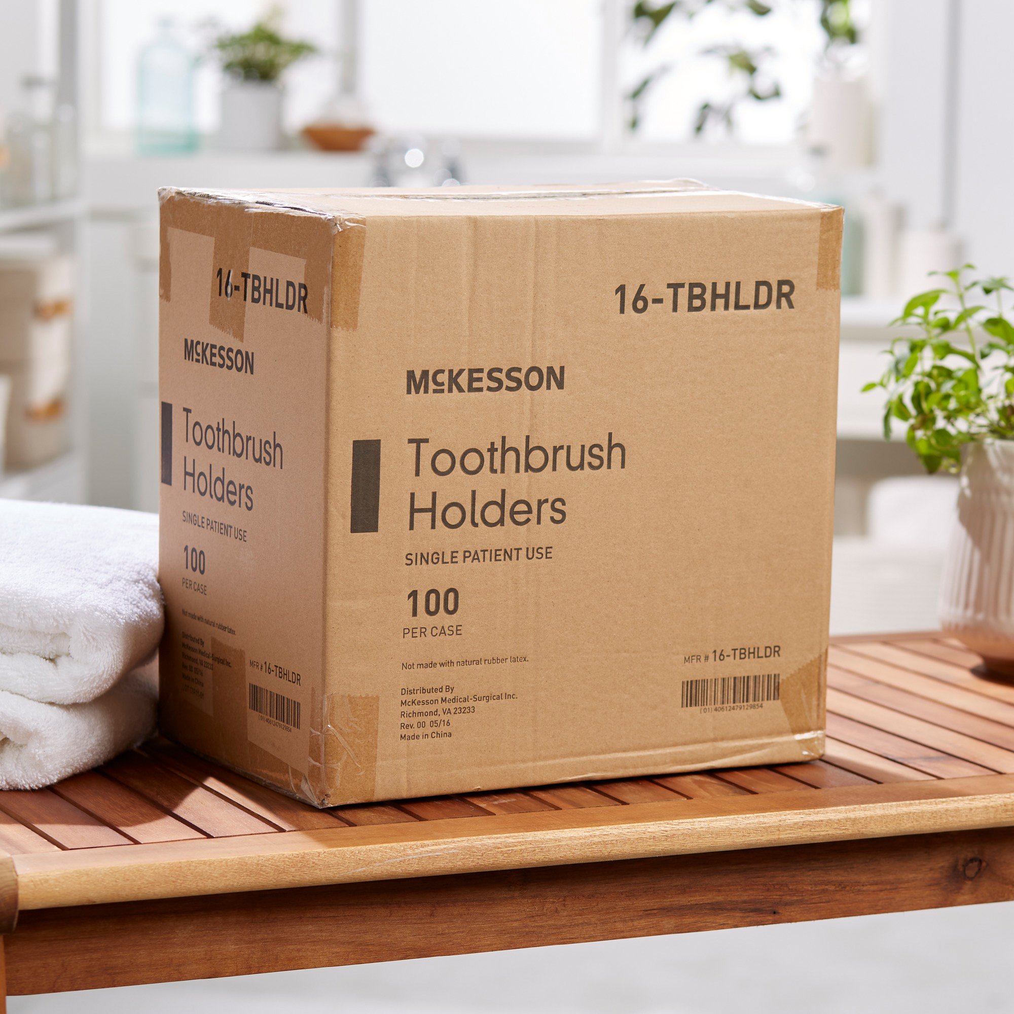 McKesson Brand 16-TBHLDR - McKesson Toothbrush Holder - 1/Each, 100/Case