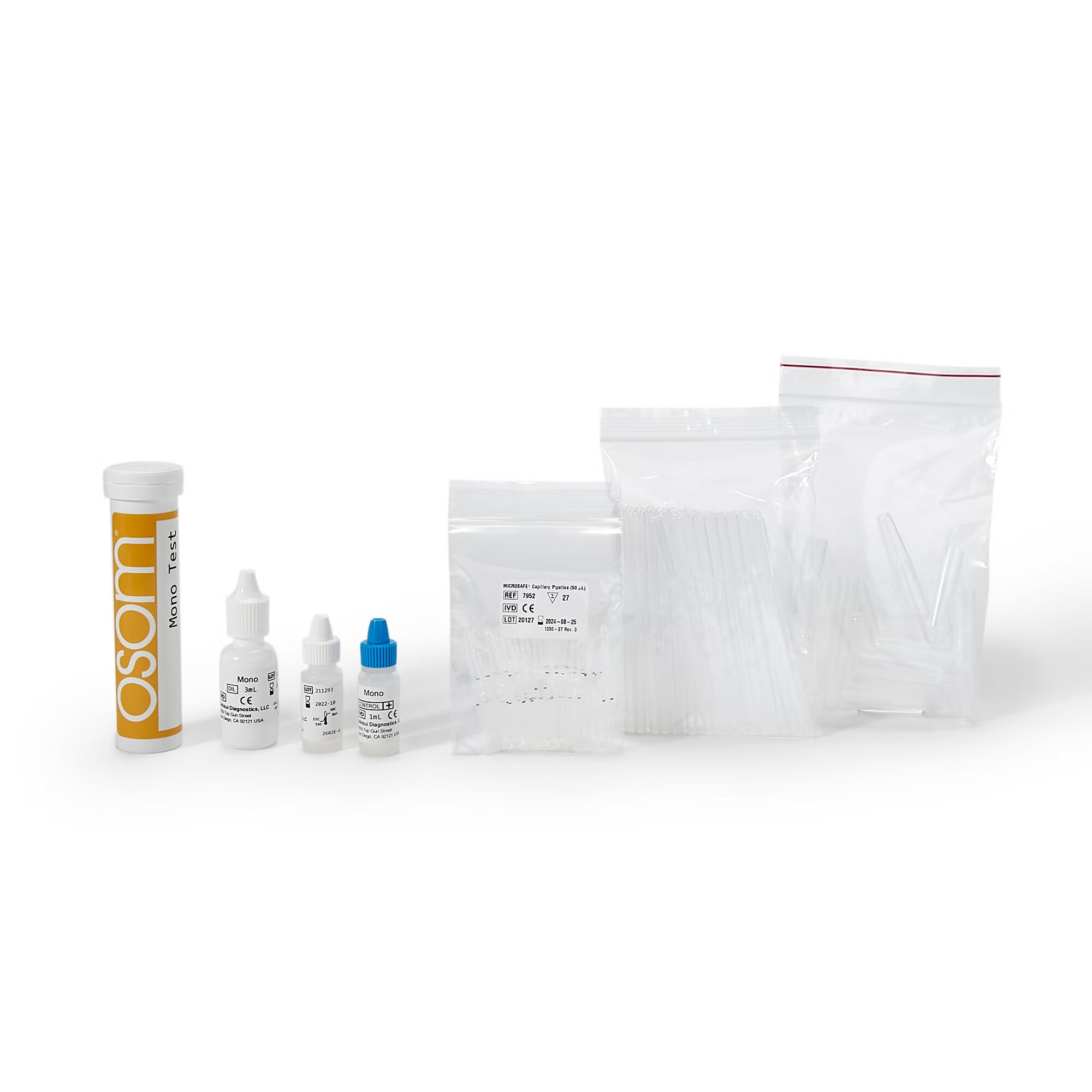 Sekisui Diagnostics - 145 Other Infectious Disease Test Kit OSOM® Mono Test Infectious Mononucleosis 25 Tests CLIA Waived Sample Dependent