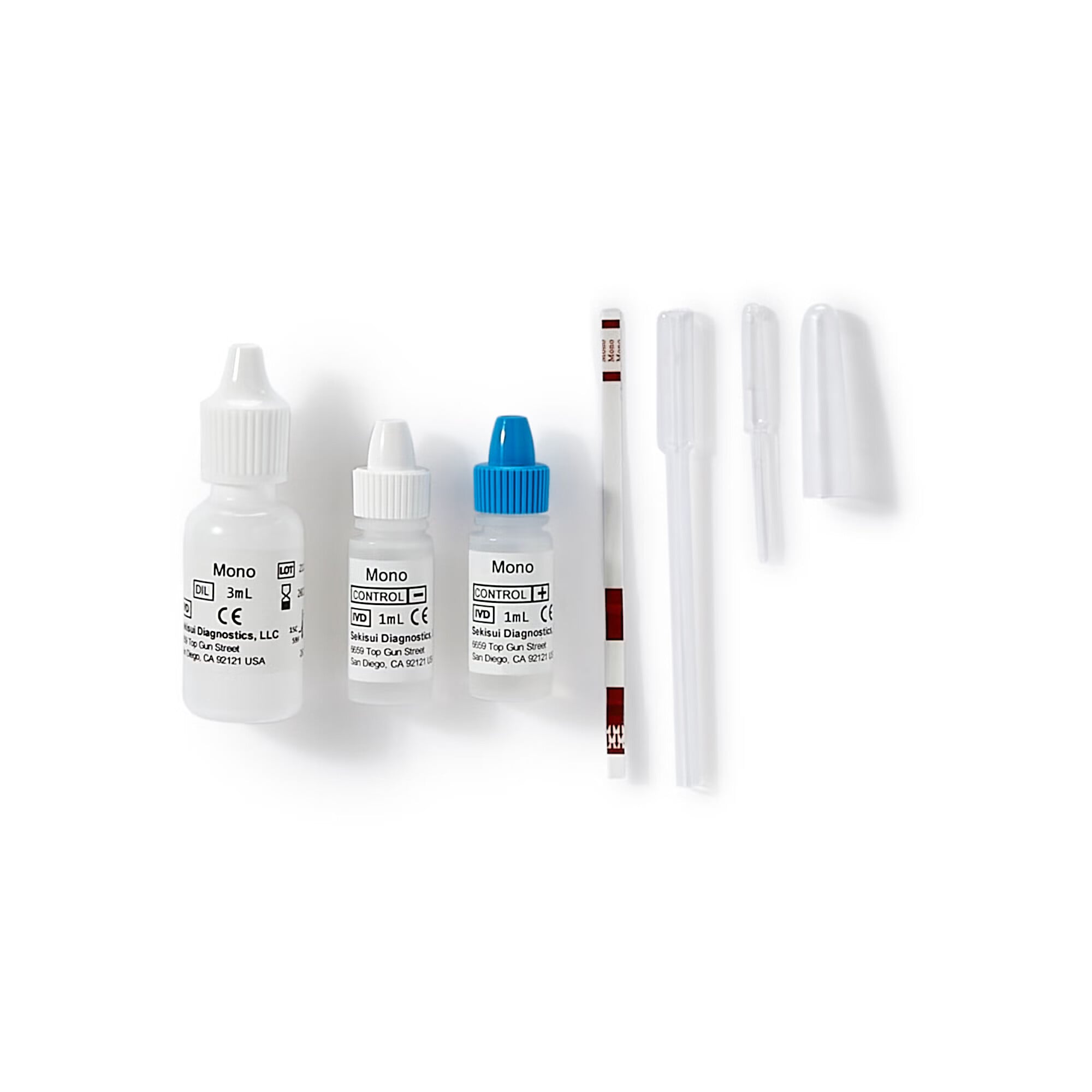Sekisui Diagnostics - 145 Other Infectious Disease Test Kit OSOM® Mono Test Infectious Mononucleosis 25 Tests CLIA Waived Sample Dependent
