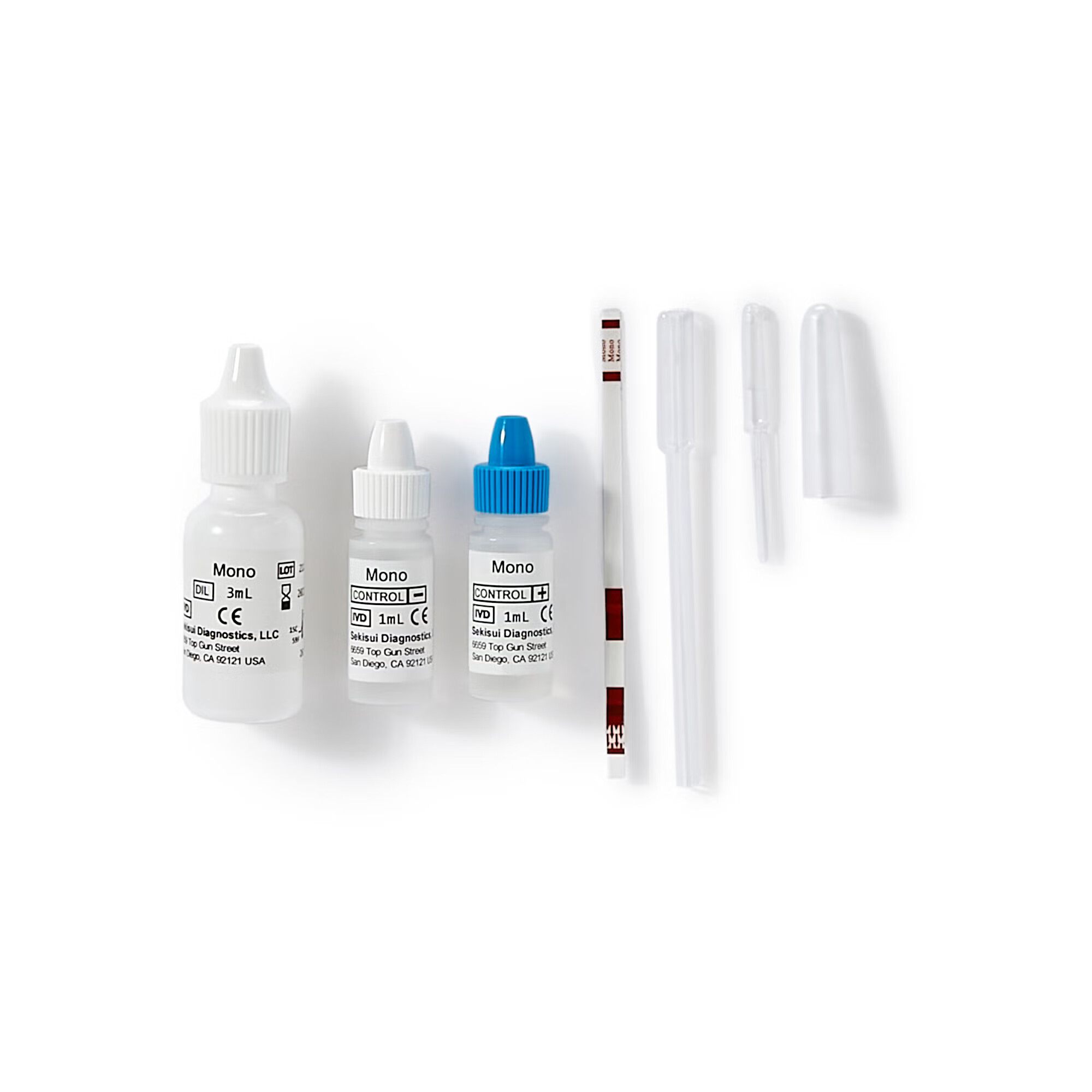 Sekisui Diagnostics - 145 Other Infectious Disease Test Kit OSOM® Mono Test Infectious Mononucleosis 25 Tests CLIA Waived Sample Dependent