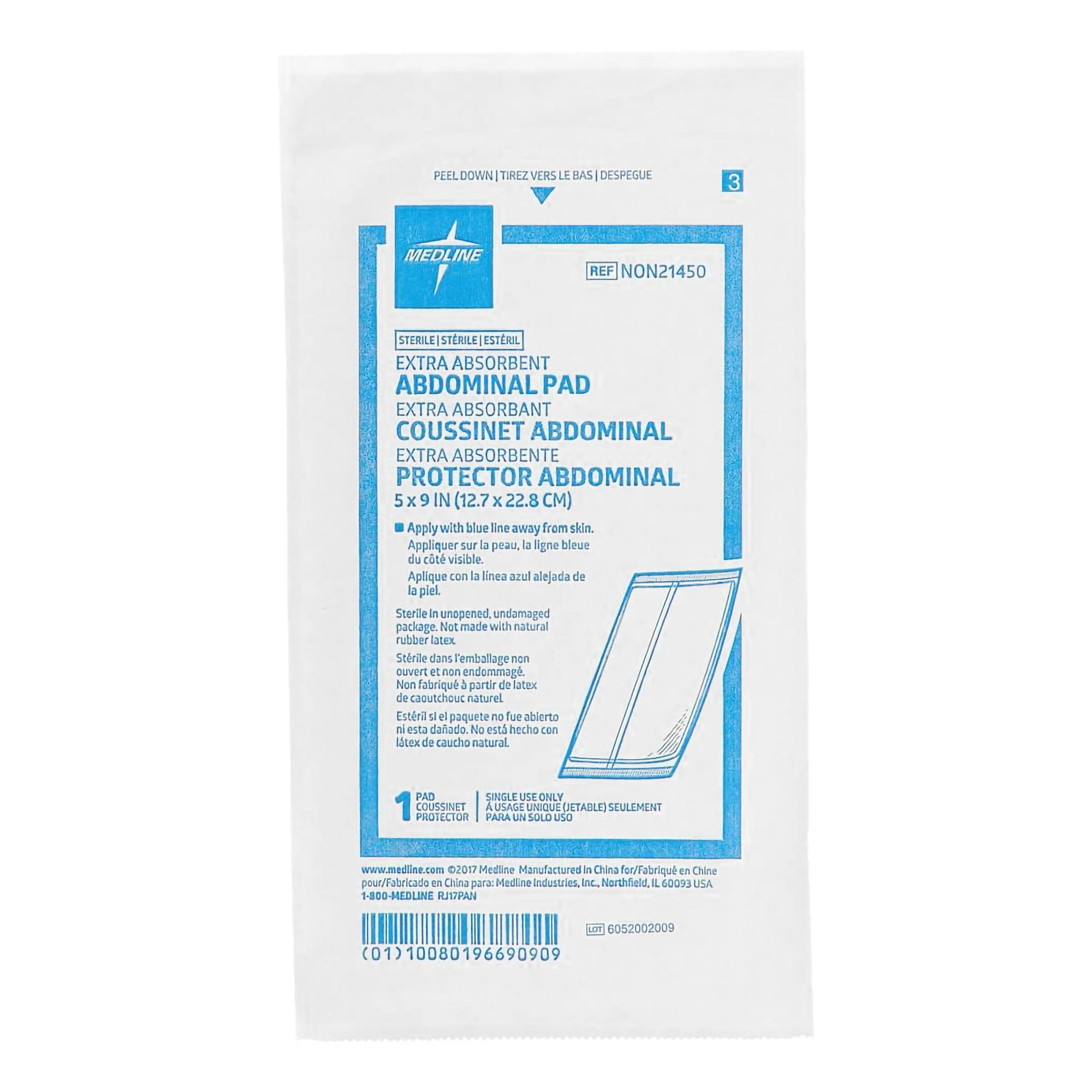 Medline NON21450 - 1/Each, 25/Box, 400/Case
