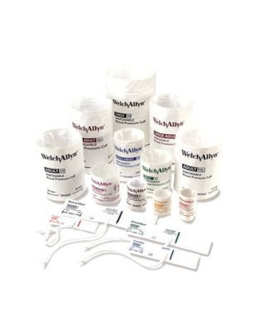 Welch Allyn - 5082-102-2 Single Patient Use Blood Pressure Cuff WelchAllyn® Arm DuPont Sontara Cuff Neonatal 2 Cuff