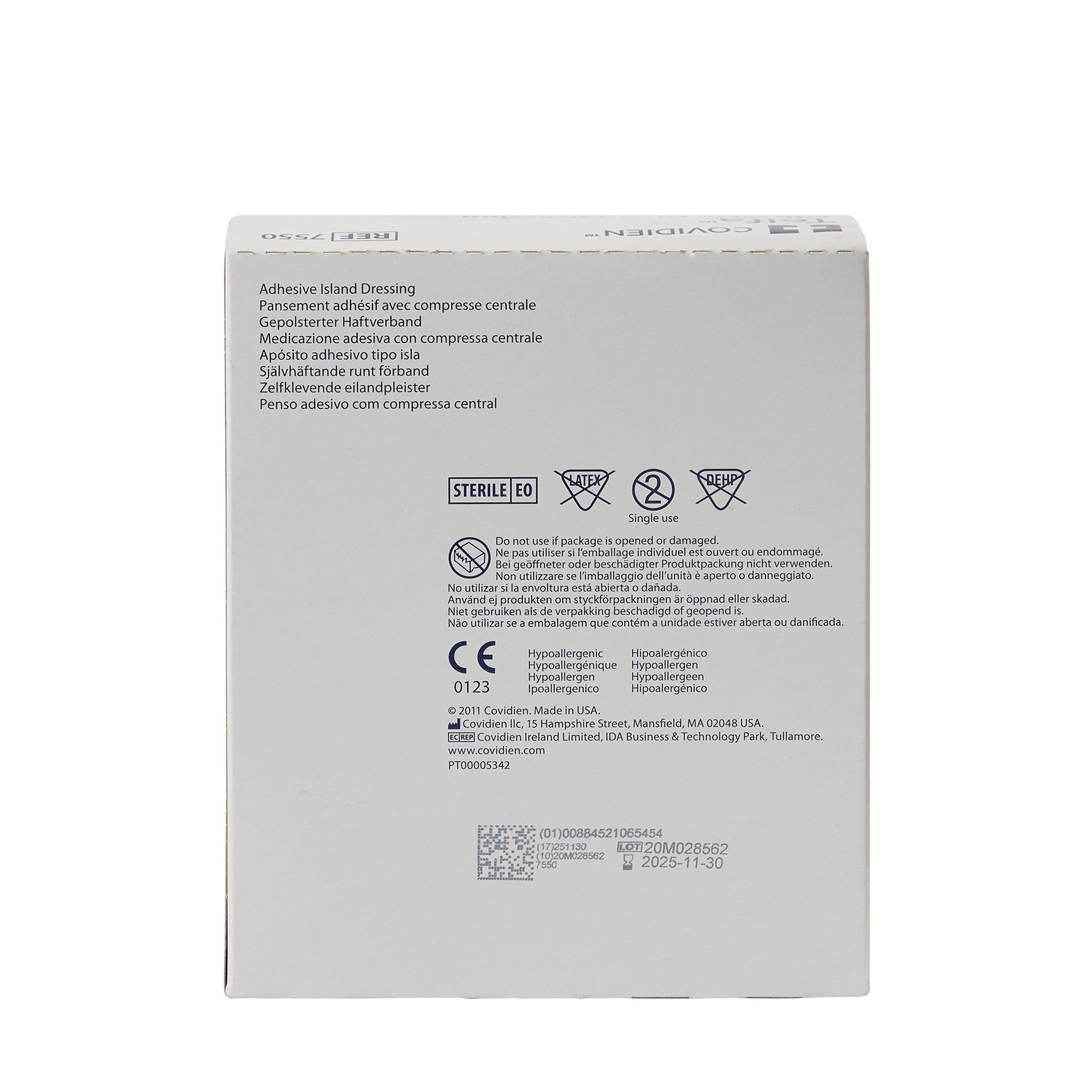 Cardinal - 7550 Telfa™ White Adhesive Dressing