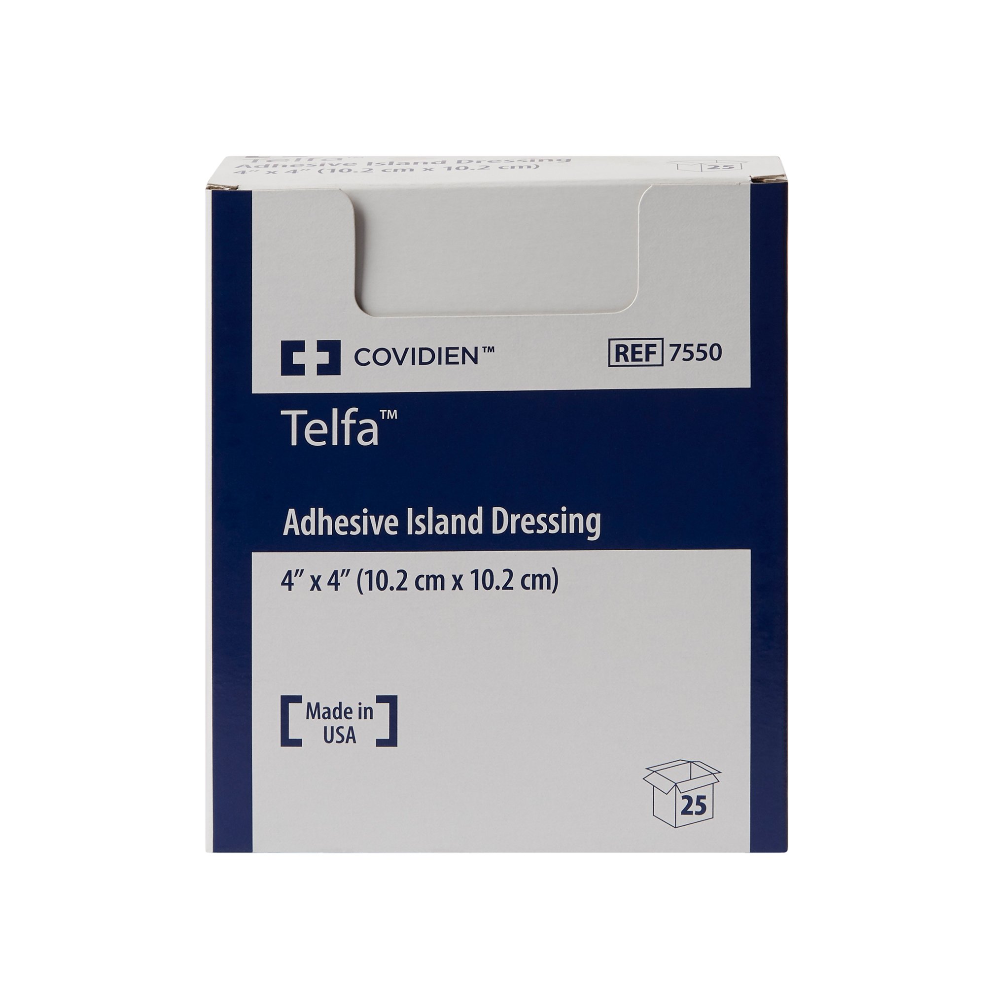 Cardinal - 7550 Telfa™ White Adhesive Dressing